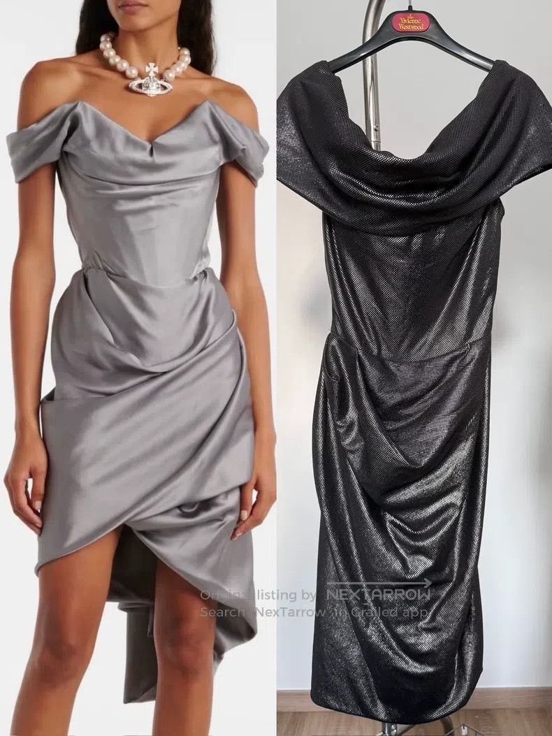Vivienne Westwood Vivienne Westwood Fishbone bodice dress, draped evening go Size XS / US 0-2 / IT 36-38 - 1 Thumbnail