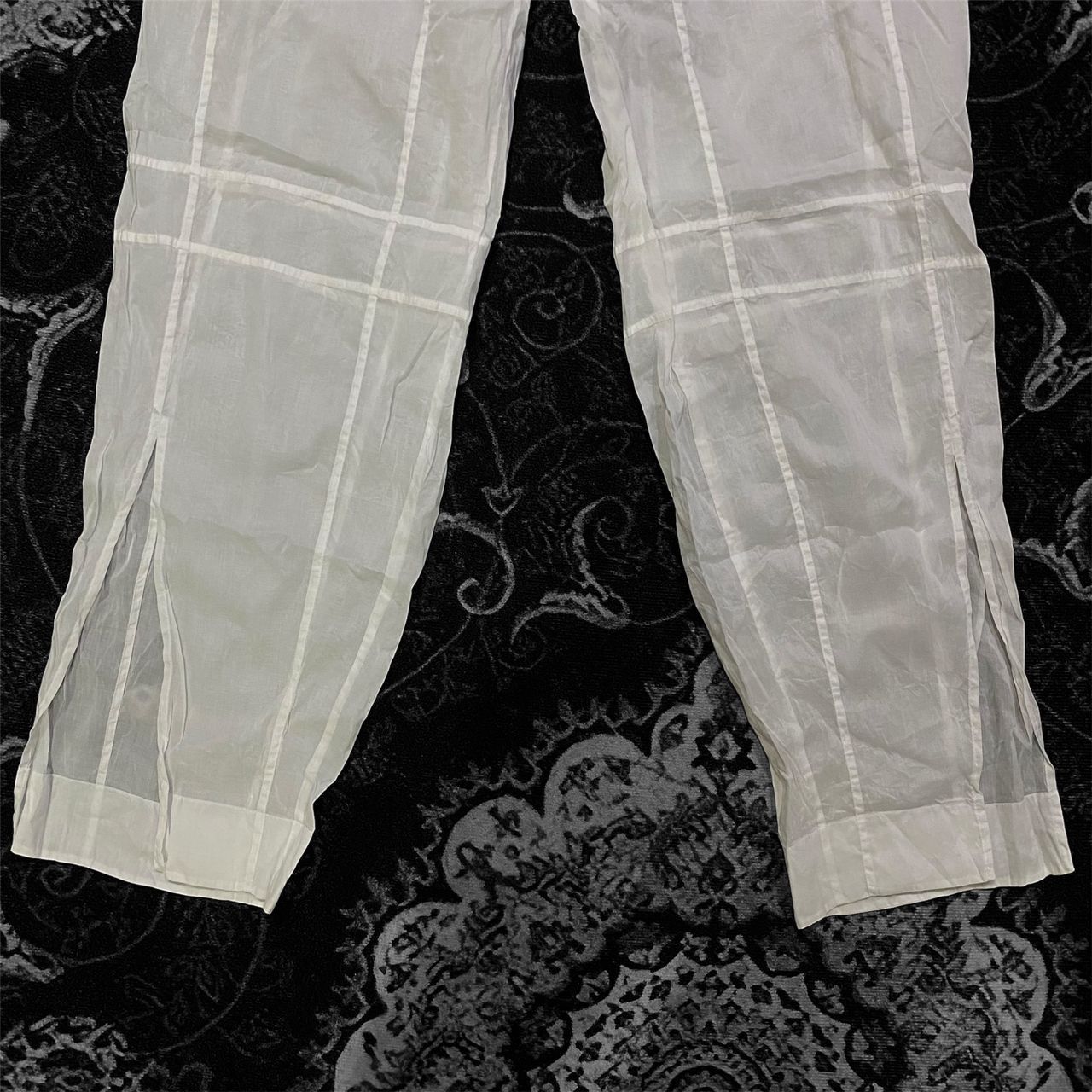 Jil Sander Grail💥Jil Sander Sheer Mesh Sexy Pants White Size 30" / US 8 / IT 44 - 5 Thumbnail