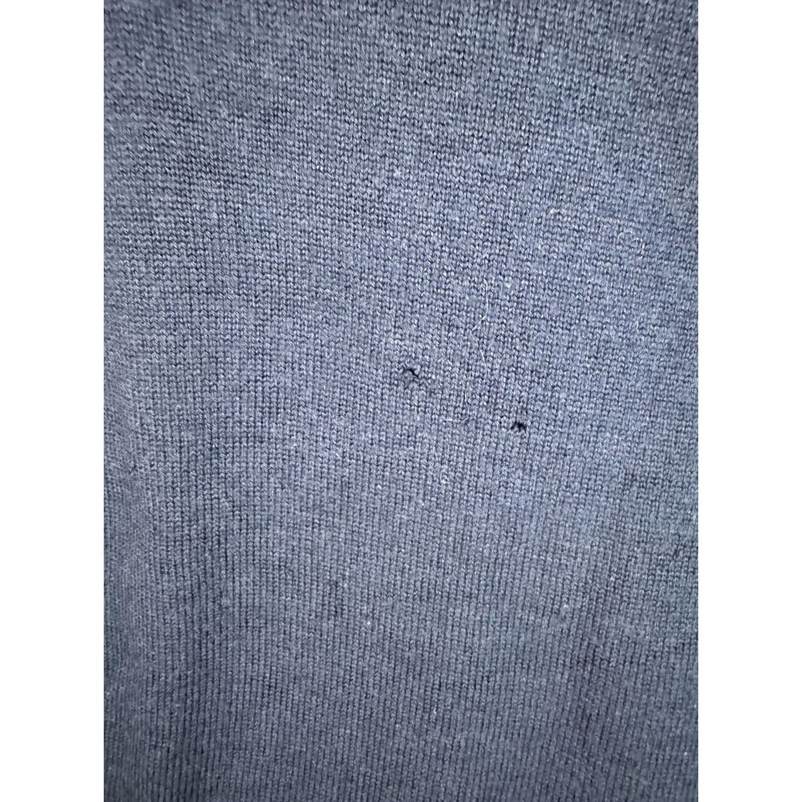Vintage LL Bean Sweater Mens Medium Navy Merino Wool Quarter Zip Mock Neck Pullover Size US M / EU 48-50 / 2 - 4 Thumbnail