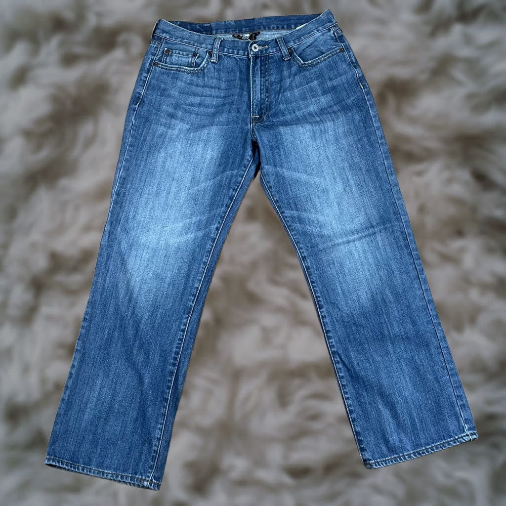 Lucky Brand Lucky Brand Jeans Mens 32Wx29L Straight Leg Fit Blue Denim Dungarees Long Pants Size US 32 / EU 48 - 1 Thumbnail
