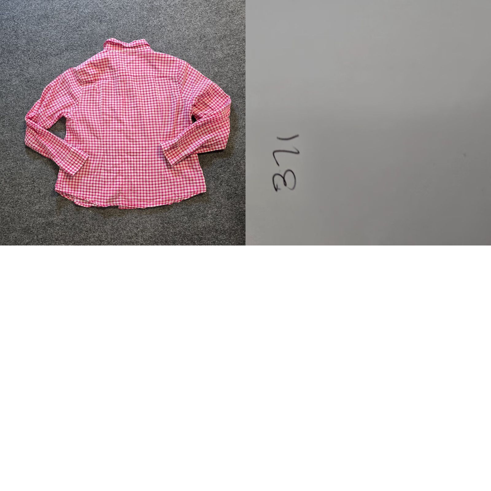 J.McLaughlin J McLaughlin Top Womens Size 12 Pink Plaid Gingham Long Sleeve Preppy Casual Shirt Size XL / US 12-14 / IT 48-50 - 8 Thumbnail