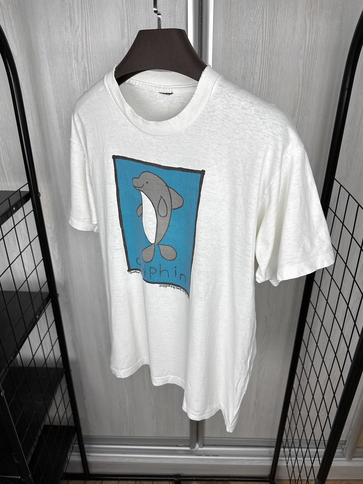 Vintage Dolphin by Bang on the door vintage 80s 90s USA made tee Size US XL / EU 56 / 4 - 8 Thumbnail