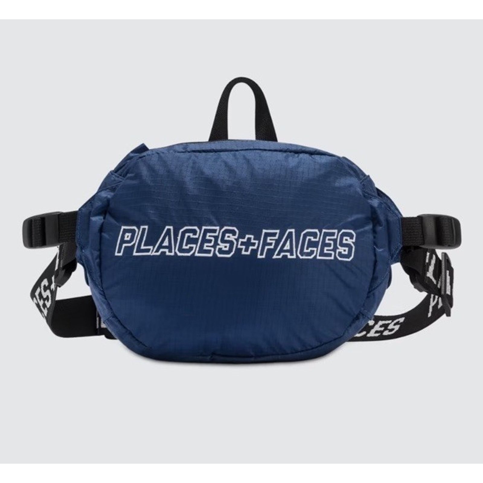 Authentic Places + Faces Blue Waist Bag Embroidered Official