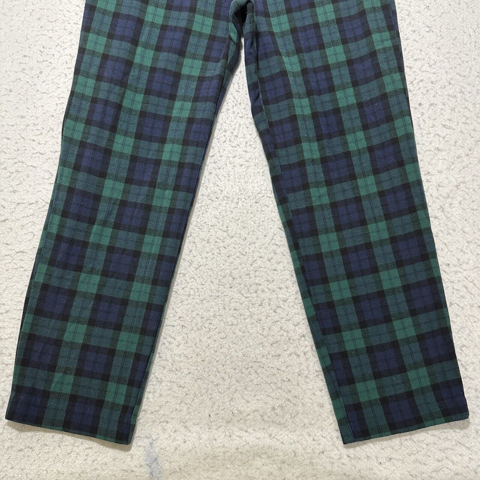 Old Navy Old Navy 6 Loungewear Sweatpants Blue Green Plaid Pants Size 28" / US 6 / IT 42 - 3 Thumbnail