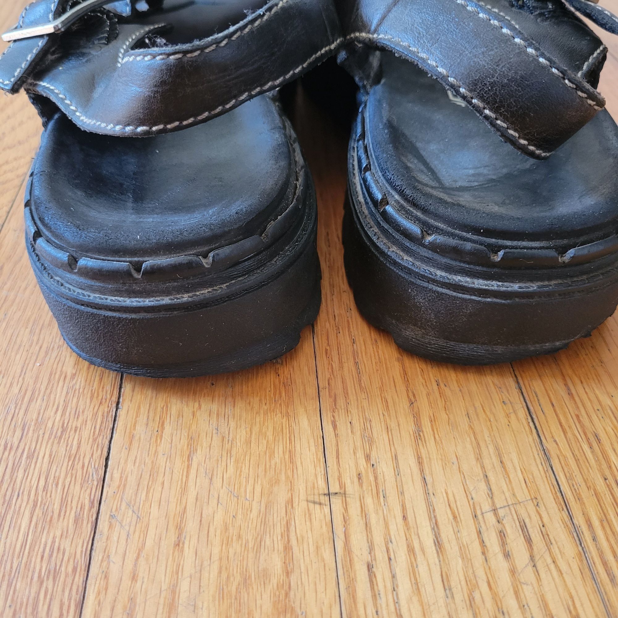 SKECHERS Skechers Chunky Black Fisherman Sandals 11 Open Toe 90s Y2K Size US 11 / IT 41 - 4 Thumbnail