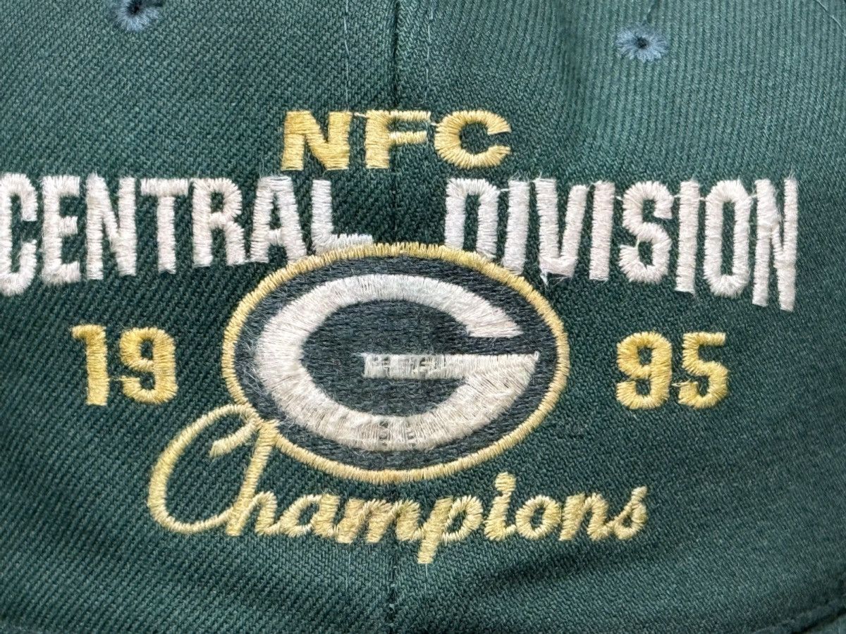 Drew Pearson Vintage Green Bay Packers 1995 NFC Division Champs Hat Size ONE SIZE - 2 Thumbnail