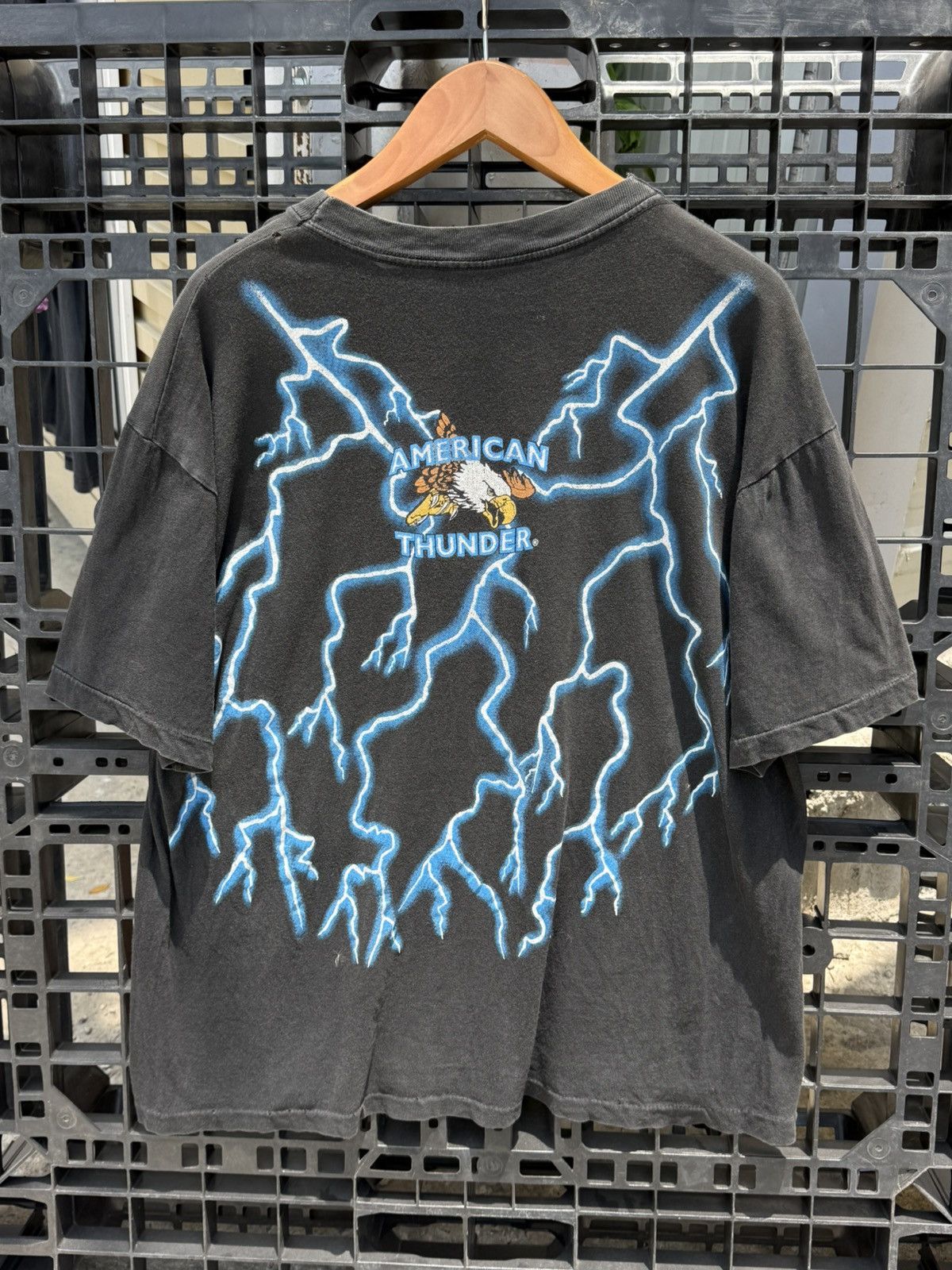 Vintage 💥Vintage American thunder ass kickin’ home grown 90s T-shirt Size US XL / EU 56 / 4 - 2 Thumbnail