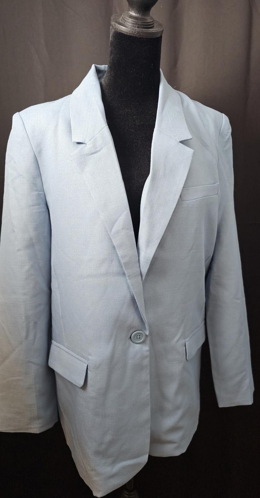 Other BB Dakota Jacket Baby Blue Womens Size M Tailored Blazer Size M / US 6-8 / IT 42-44 - 3 Thumbnail