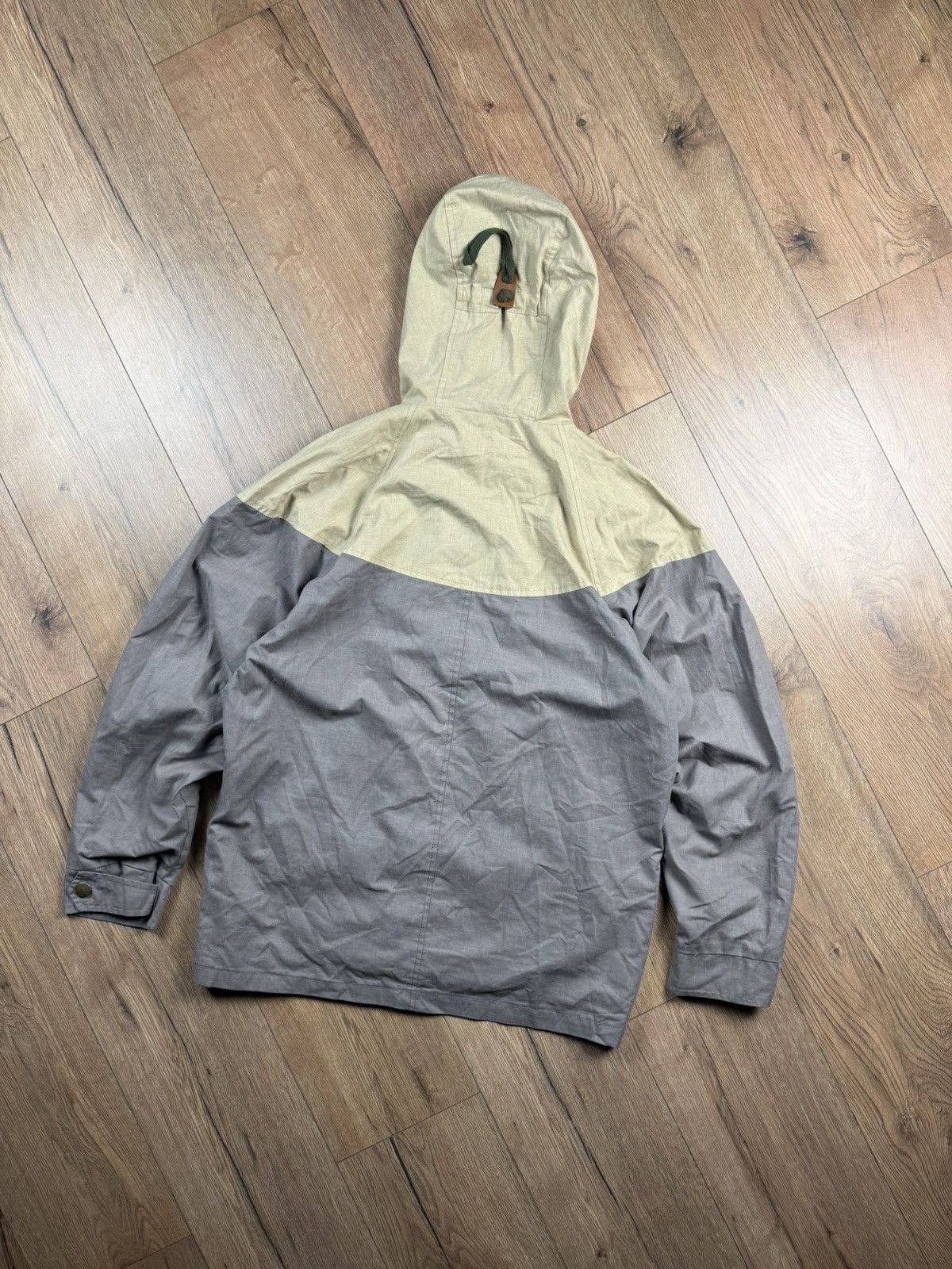 Heritage Research Heritage Research Handmade Hooded Jacket Beige/Grey M Size US M / EU 48-50 / 2 - 2 Thumbnail