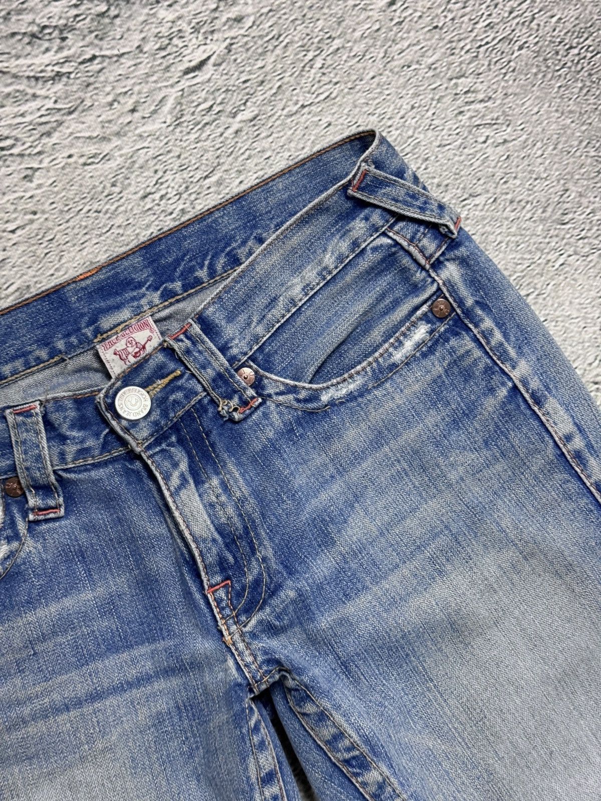 True Religion True Religion blue jeans Buddha Embroidery Joey flared Size 29" - 9 Thumbnail