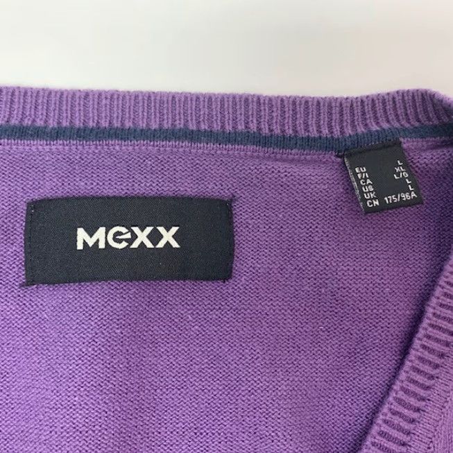 Vintage VINTAGE Mexx Sweater Mens Size L Purple V-Neck Pullover Adult Long Sleeve 21" Pit to Pit 27.5" Length Mens Size US L / EU 52-54 / 3 - 2 Thumbnail