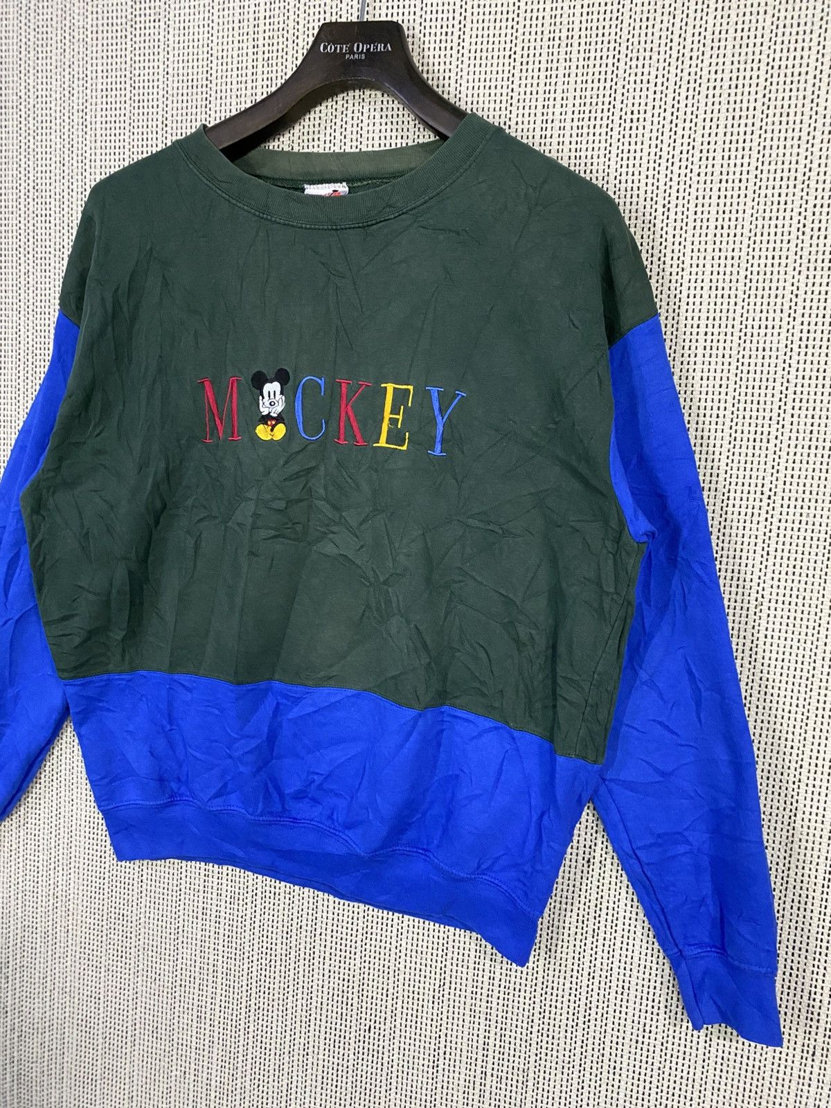 Mickey Inc Vintage 90s mickey inc sweatshirt spellout emboidery Size US L / EU 52-54 / 3 - 2 Thumbnail