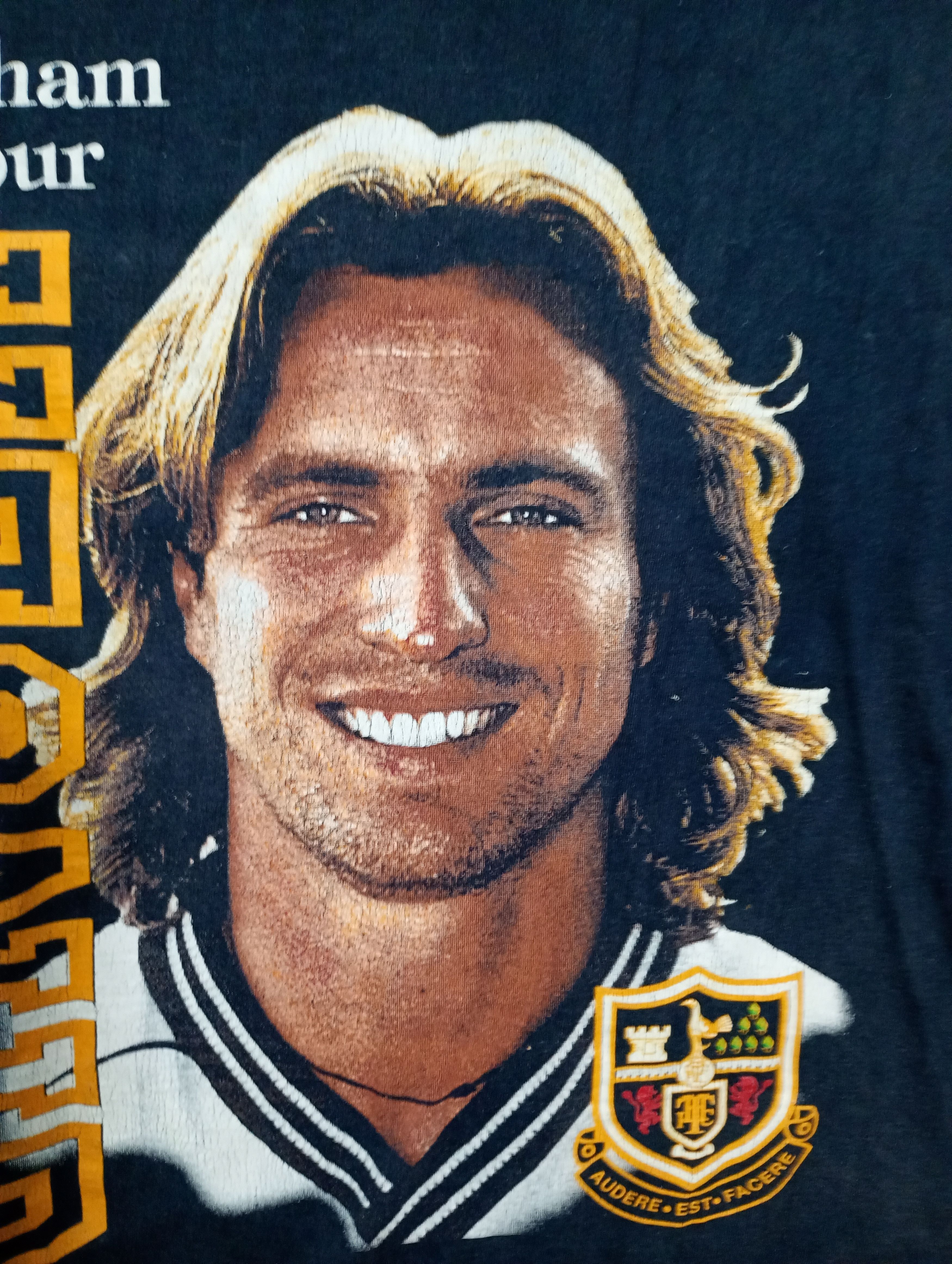Vintage Ginola Tottenham Hotspur B&C T-Shirt Vintage 90's Size US XL / EU 56 / 4 - 7 Thumbnail