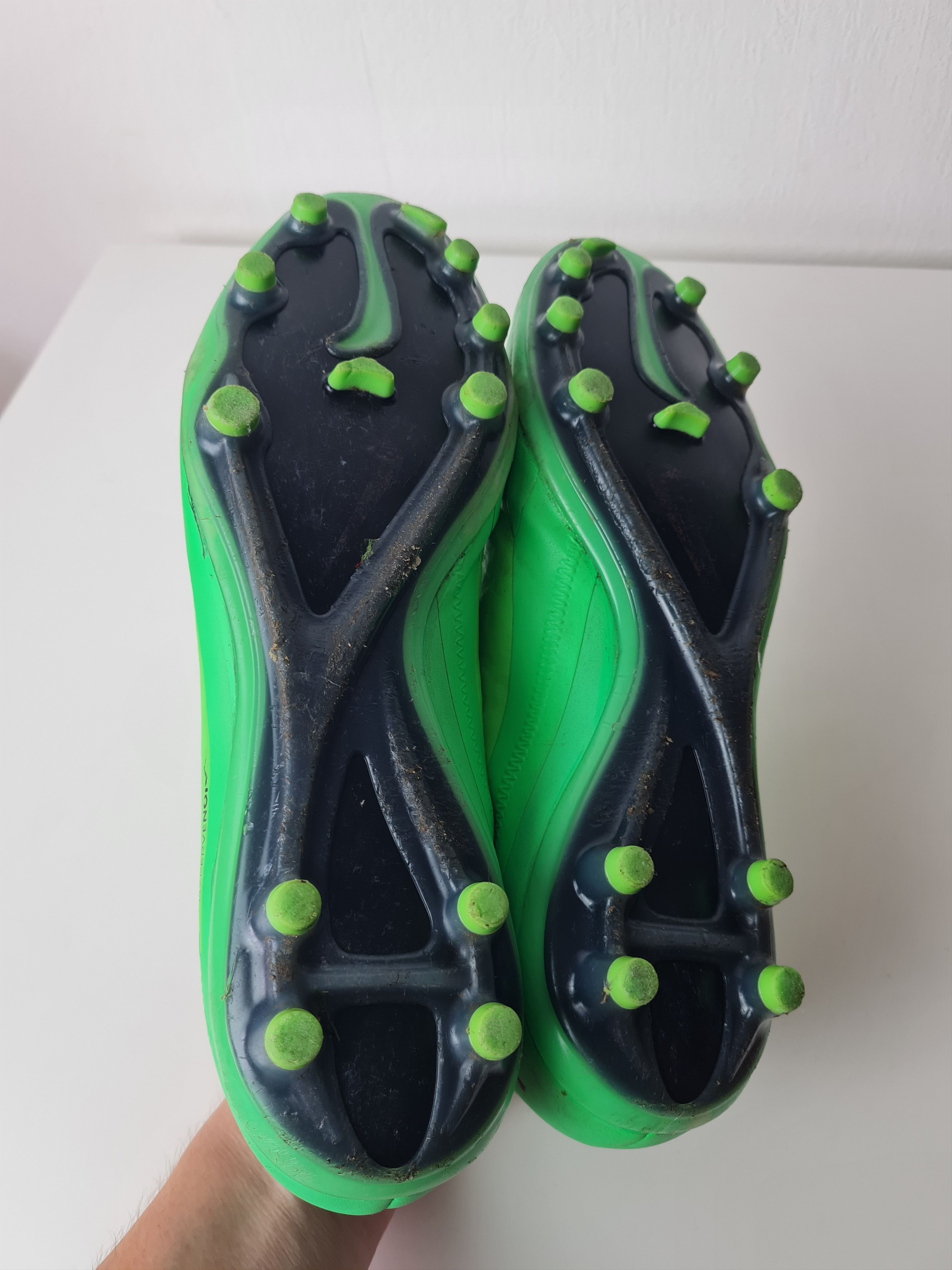 Nike Football Soccer Cleats Nike Hypervenom Phatal FG Green UK8 Size US 9 / EU 42 - 16 Thumbnail