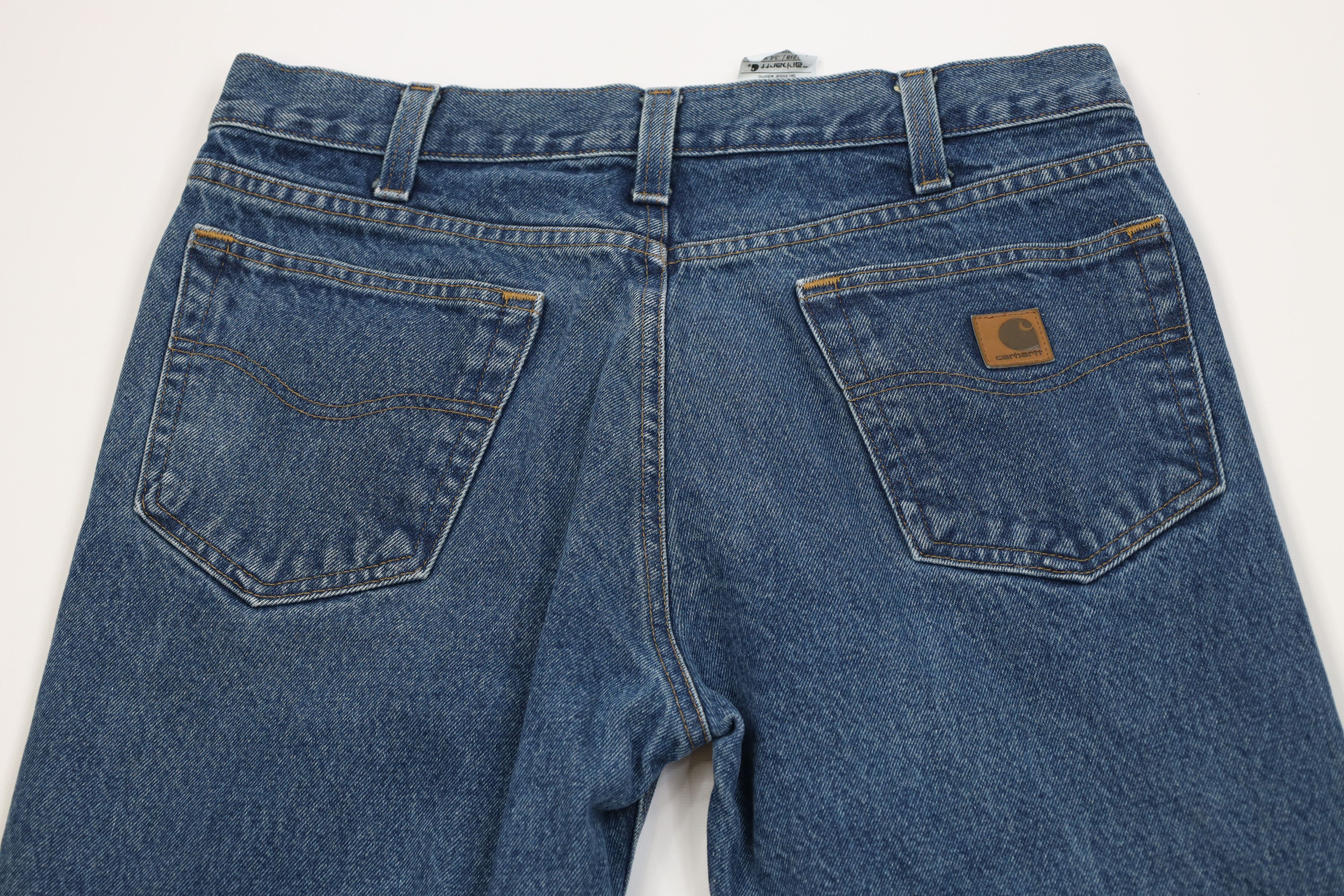 Carhartt Vintage Y2K Carhartt Spell Out Relaxed Fit Denim Jeans Size US 34 / EU 50 - 8 Thumbnail