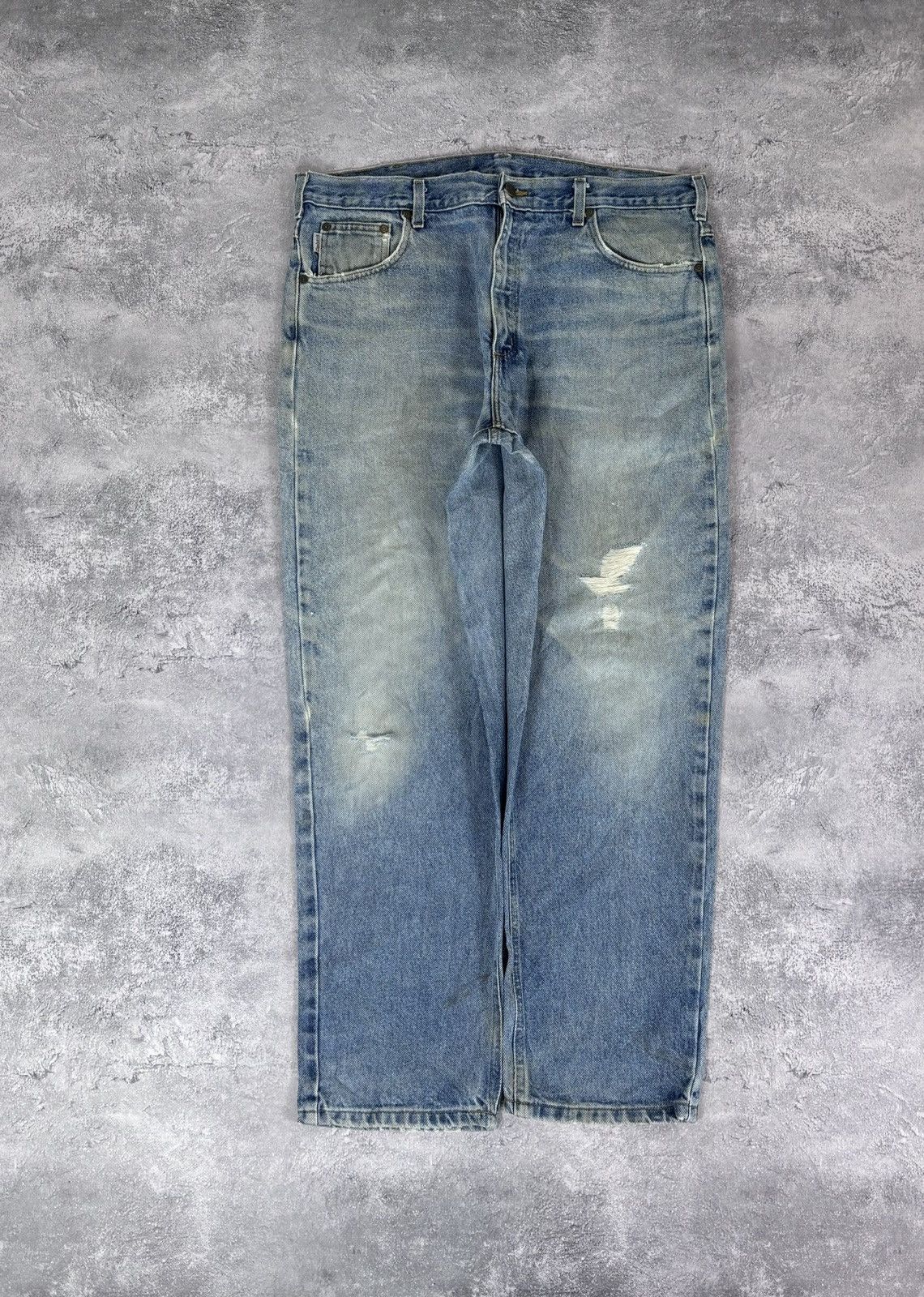 Carhartt Vintage Carhartt Men’s Denim Jeans Faded Light Blue Workwear Size US 38 / EU 54 - 2 Thumbnail