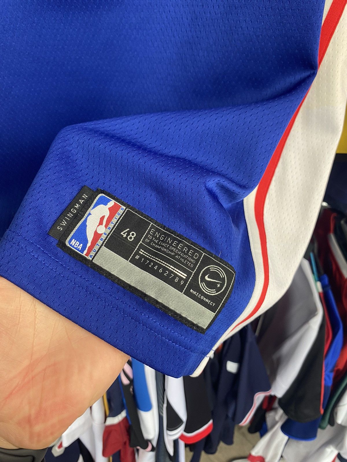Nike Philadelphia 76ers Sixers NBA Nike Jersey #9 Saric Size US L / EU 52-54 / 3 - 6 Thumbnail
