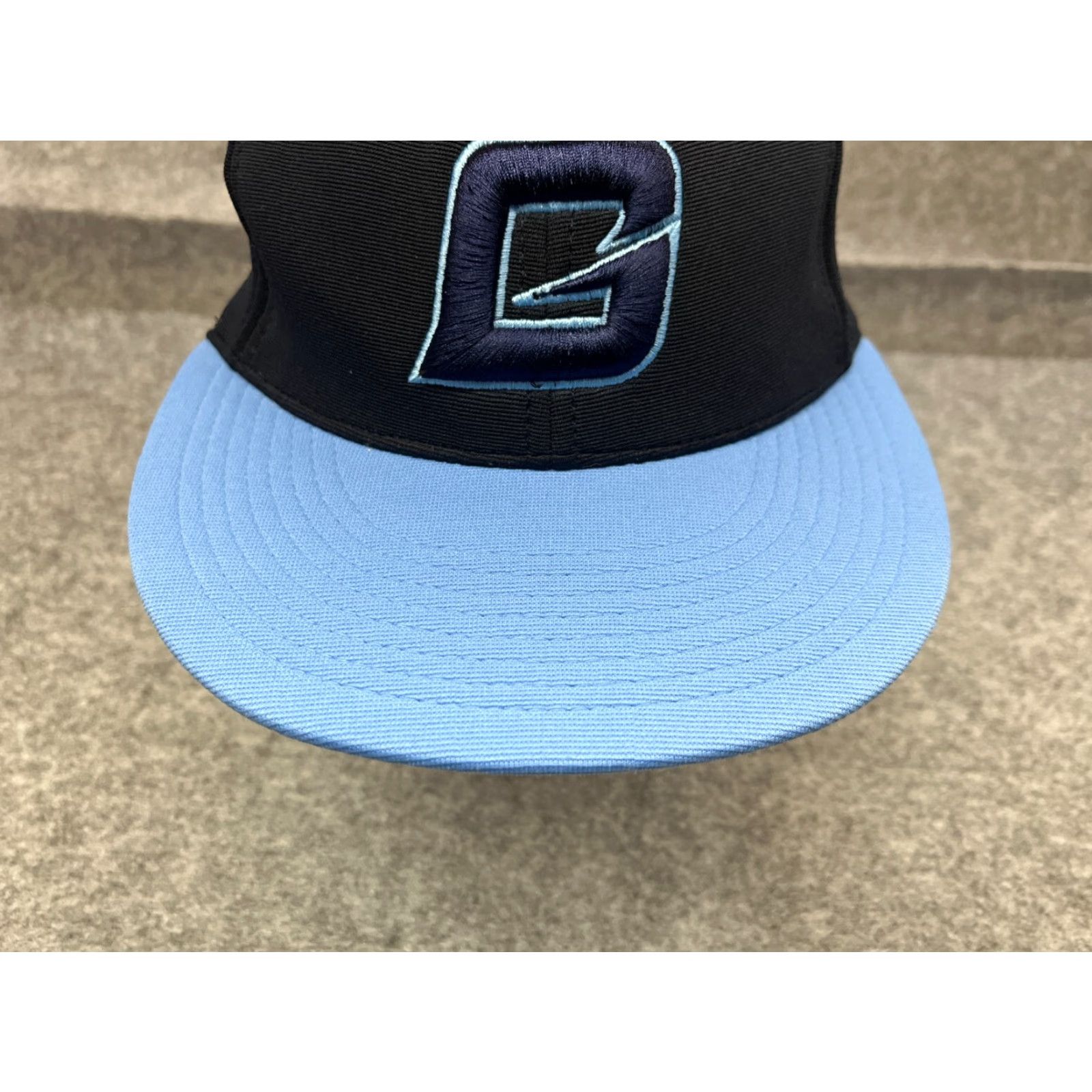 Vintage VINTAGE Pacific Headwear Hat Cap Fitted Adult 7 3/8 Blue Black Polyester Blend Logo G Dome Baseball Cap Mens Size ONE SIZE - 3 Thumbnail