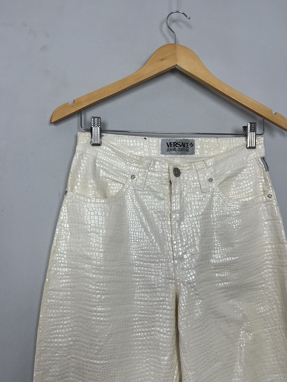 Versace × Versace Jeans Couture × Vintage Versace Jeans Couture Vintage Rare Snakeskin Pants Italy Size 29" - 7 Thumbnail