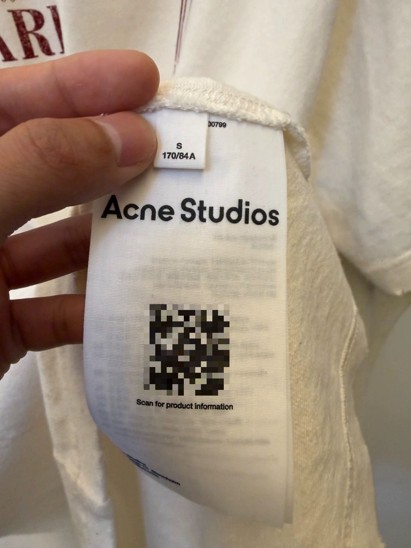 Acne Studios Acne FW25 Women's Lace Logo Crewneck LS Tee Ivory S Size US S / EU 44-46 / 1 - 3 Thumbnail