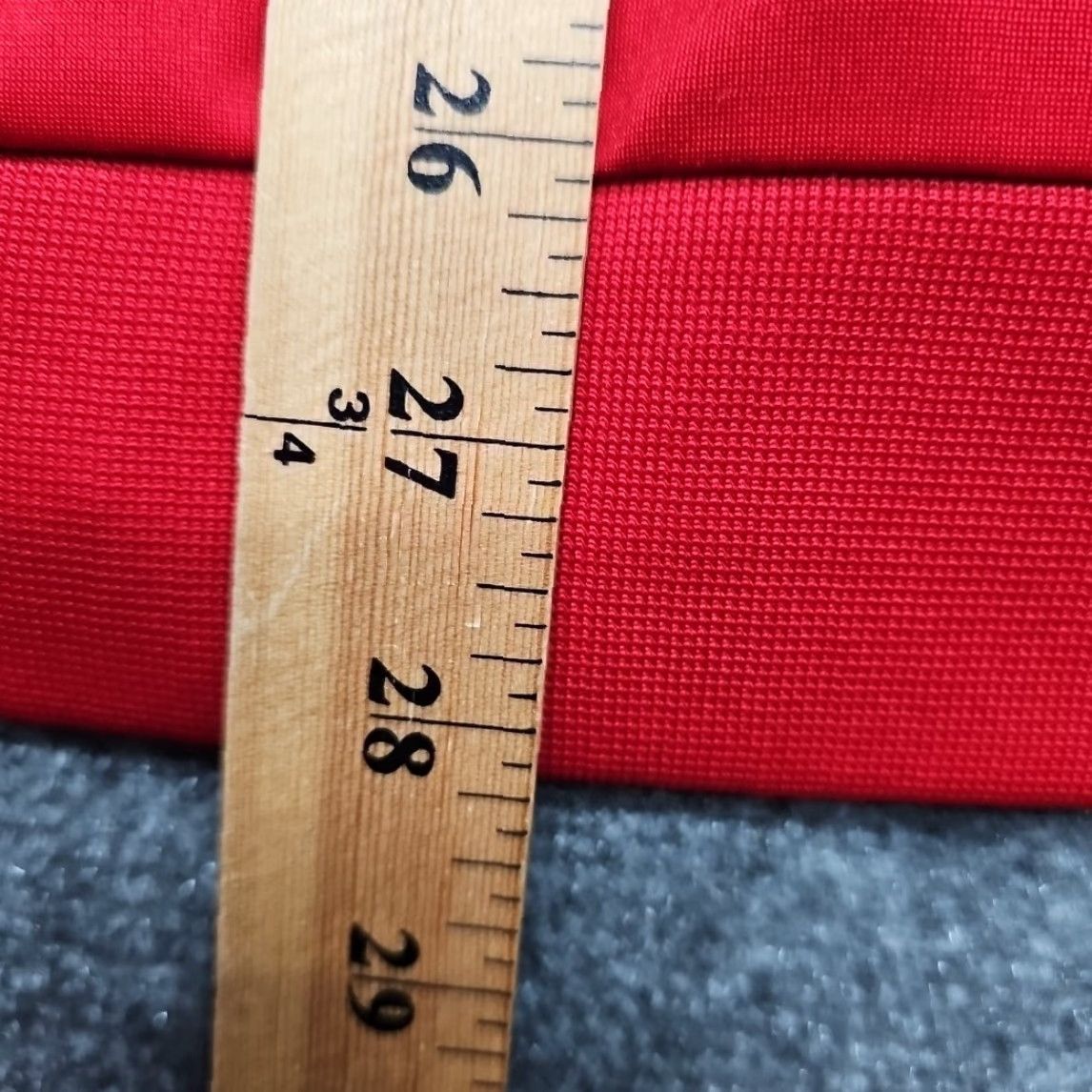 Adidas Adidas Track Jacket Men XL Red 3 Stripe Black Trim Full Zip Running Cover (Regular) Size US XL / EU 56 / 4 - 7 Thumbnail