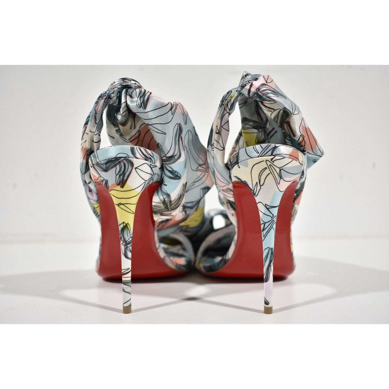 Christian Louboutin Sandale Du Desert 100 Shoes It Up Blue Sandal Heel Pump 40 Size US 10 / IT 40 - 11 Thumbnail