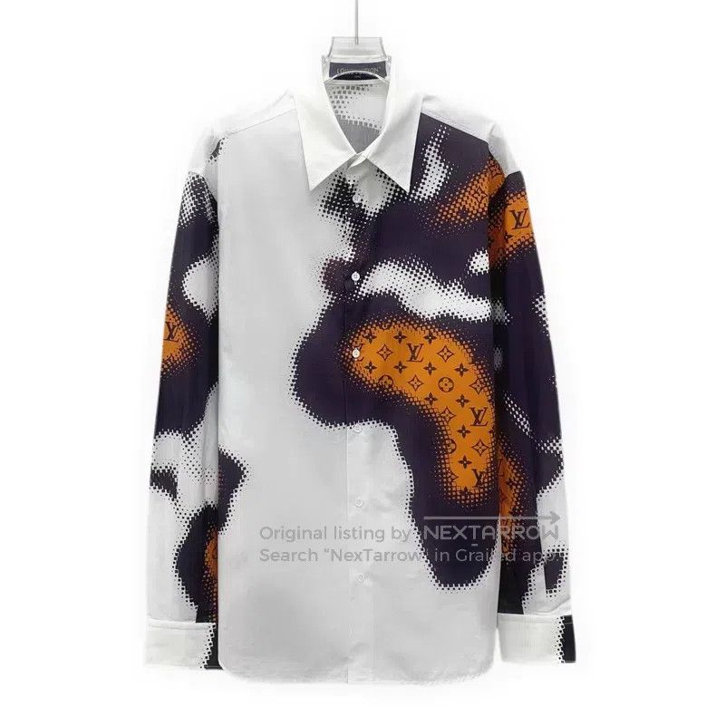 Louis Vuitton Louis Vuitton 24 white logo presbyopic cotton lapel single Size US M / EU 48-50 / 2 - 1 Thumbnail