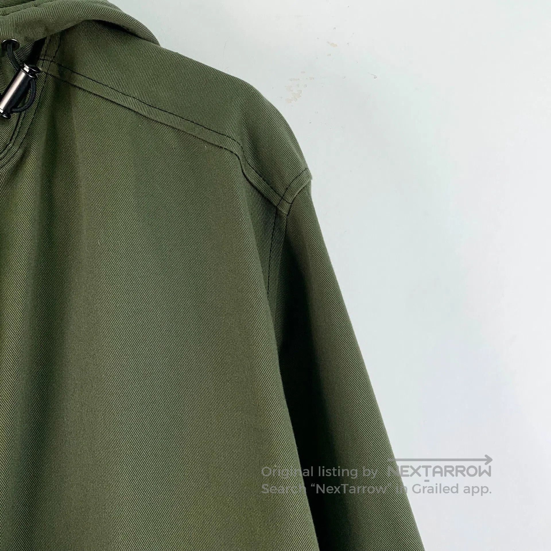 Loewe Loewe Dark Green Logo Cotton Hooded Jacket. Size XXS / US 00 / IT 34 - 3 Thumbnail