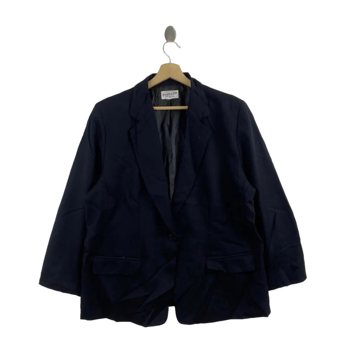 Pendleton Vtg 90’ PENDLETON WOOLEN MILLS Virgin Wool Blazer Sport Size 48R - 1 Thumbnail