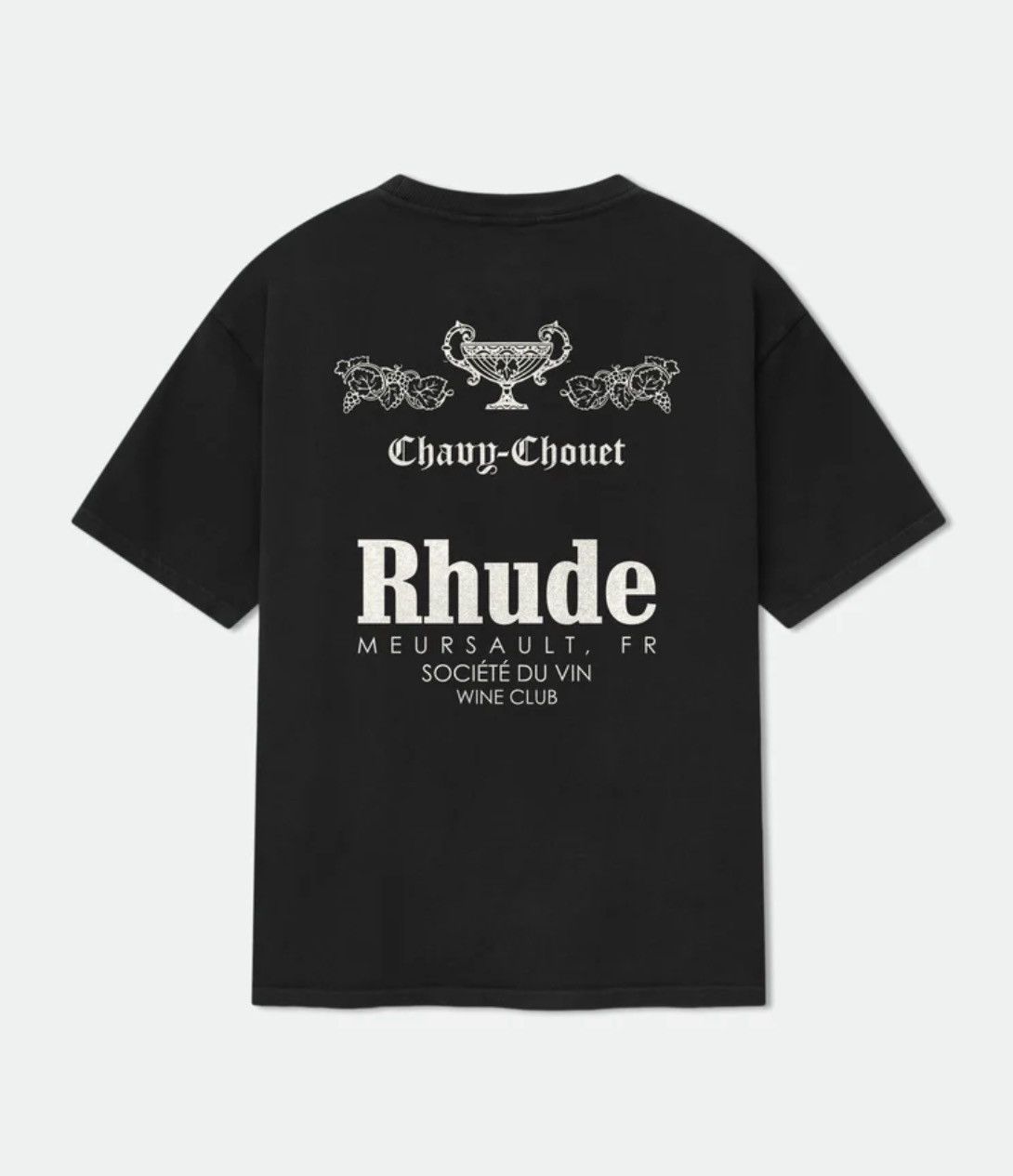 Rhude RHUDE X DOMAINE CHAVY-CHOUET TEE Graphic Logo Black XS Size US XS / EU 42 / 0 - 2 Thumbnail