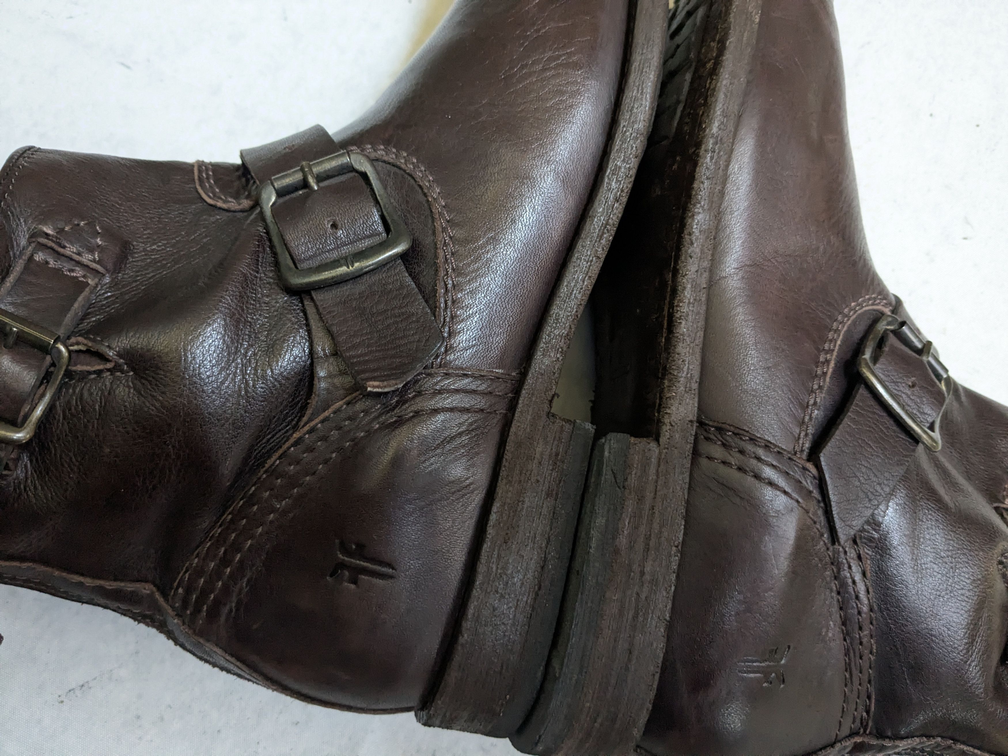 Frye Frye Harness Boots Brown 8.5 D Leather Size US 8.5 / EU 41-42 - 12 Thumbnail