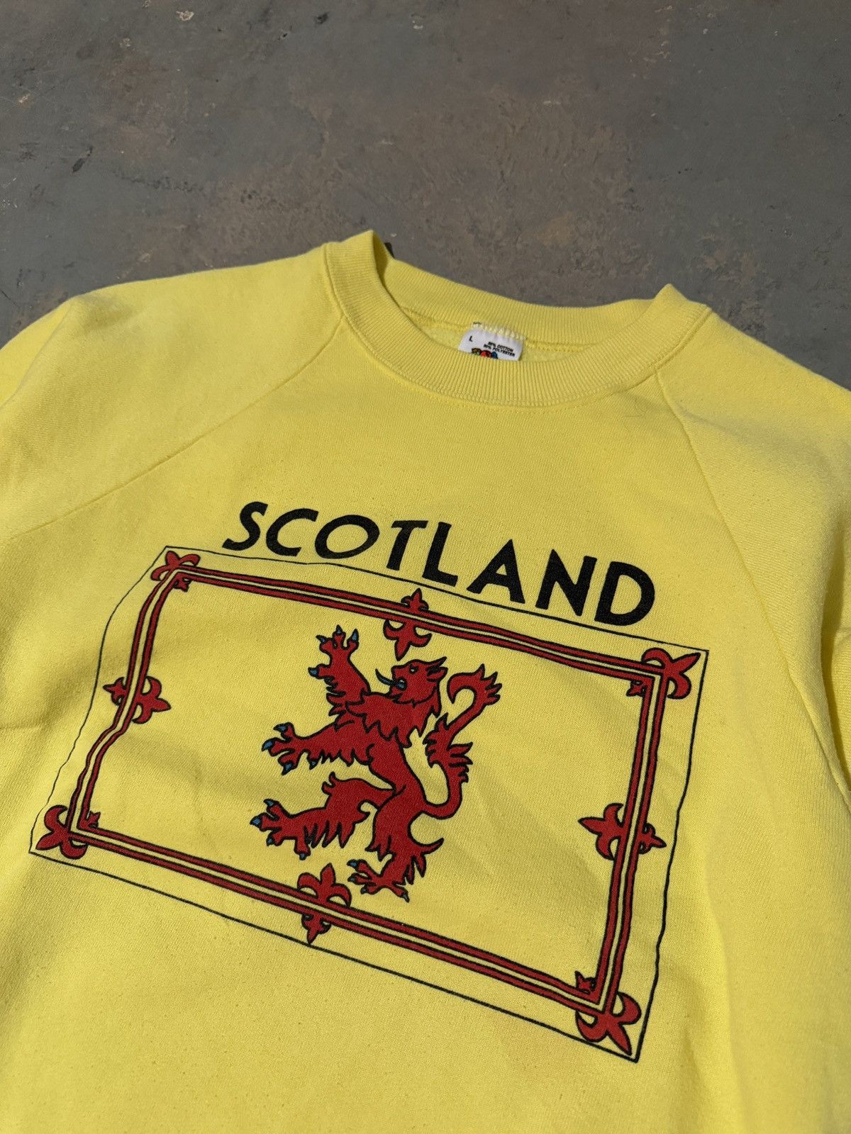 Fruit Of The Loom Vintage 1990’s Scotland Crewneck Sweater Size US L / EU 52-54 / 3 - 2 Thumbnail