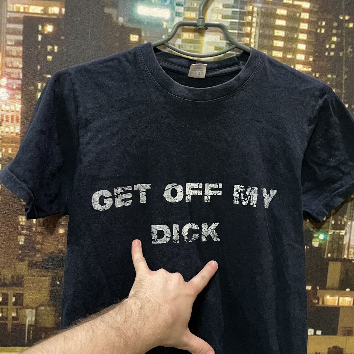 Band Tees OPIUM T SHIRT HUMOR GET OFF MY DICK PENIS FADE PORNO STAR Size US S / EU 44-46 / 1 - 5 Thumbnail
