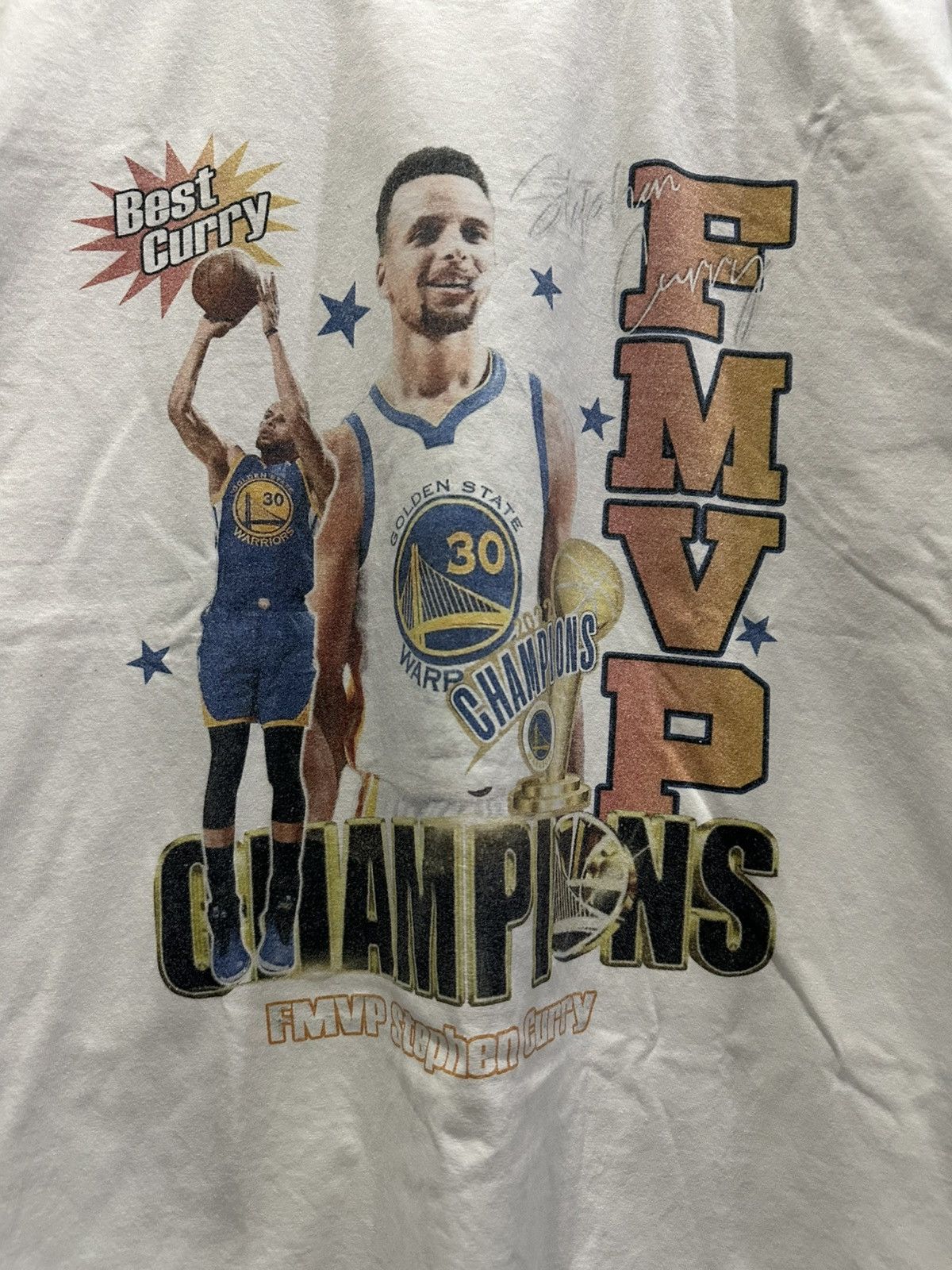 NBA × Vintage FMVP Stephen Curry T-shirt Size US L / EU 52-54 / 3 - 5 Thumbnail