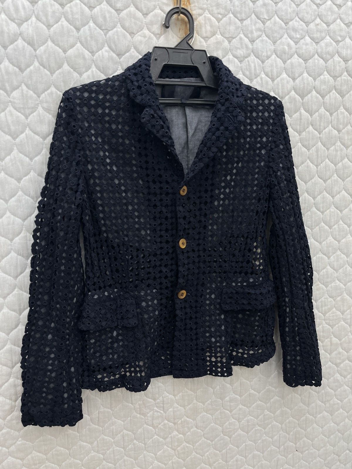 Comme des Garcons 🔥🔥🔥ARCHIVE COMME DES GARCONS CROCHET LACE JACKET Size M / US 6-8 / IT 42-44 - 3 Thumbnail
