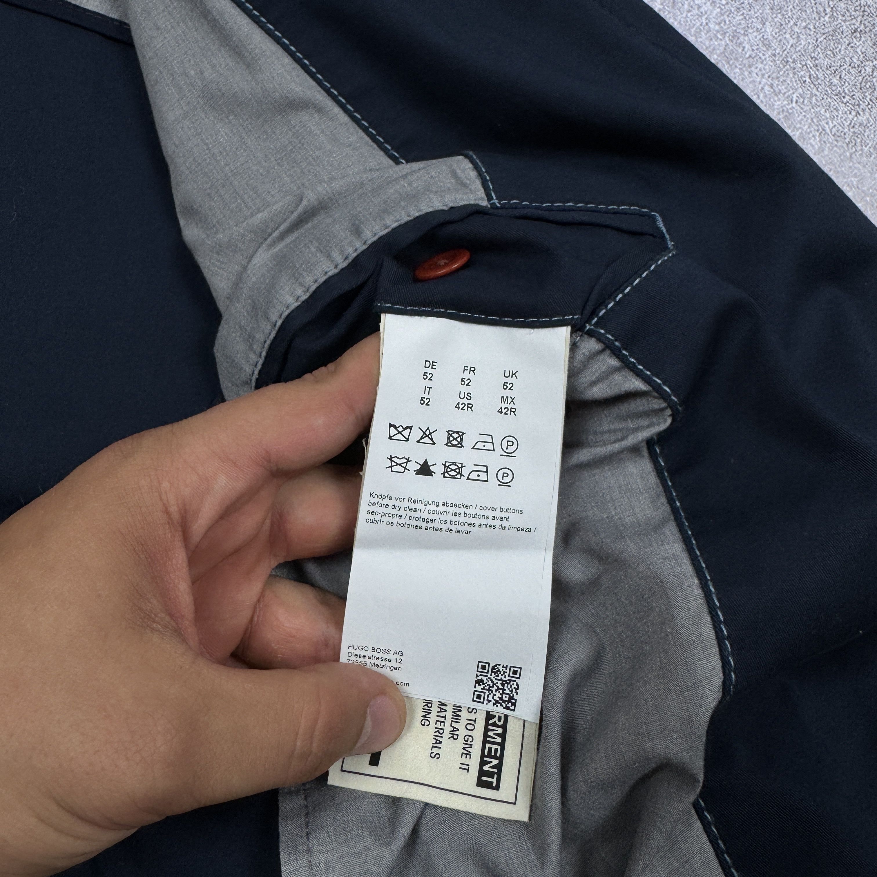 Hugo Boss Men`s HUGO BOSS BENESTRECH-W BLUE SLIM FIT BLAZER SIZE 52/42 Size 42R - 9 Thumbnail
