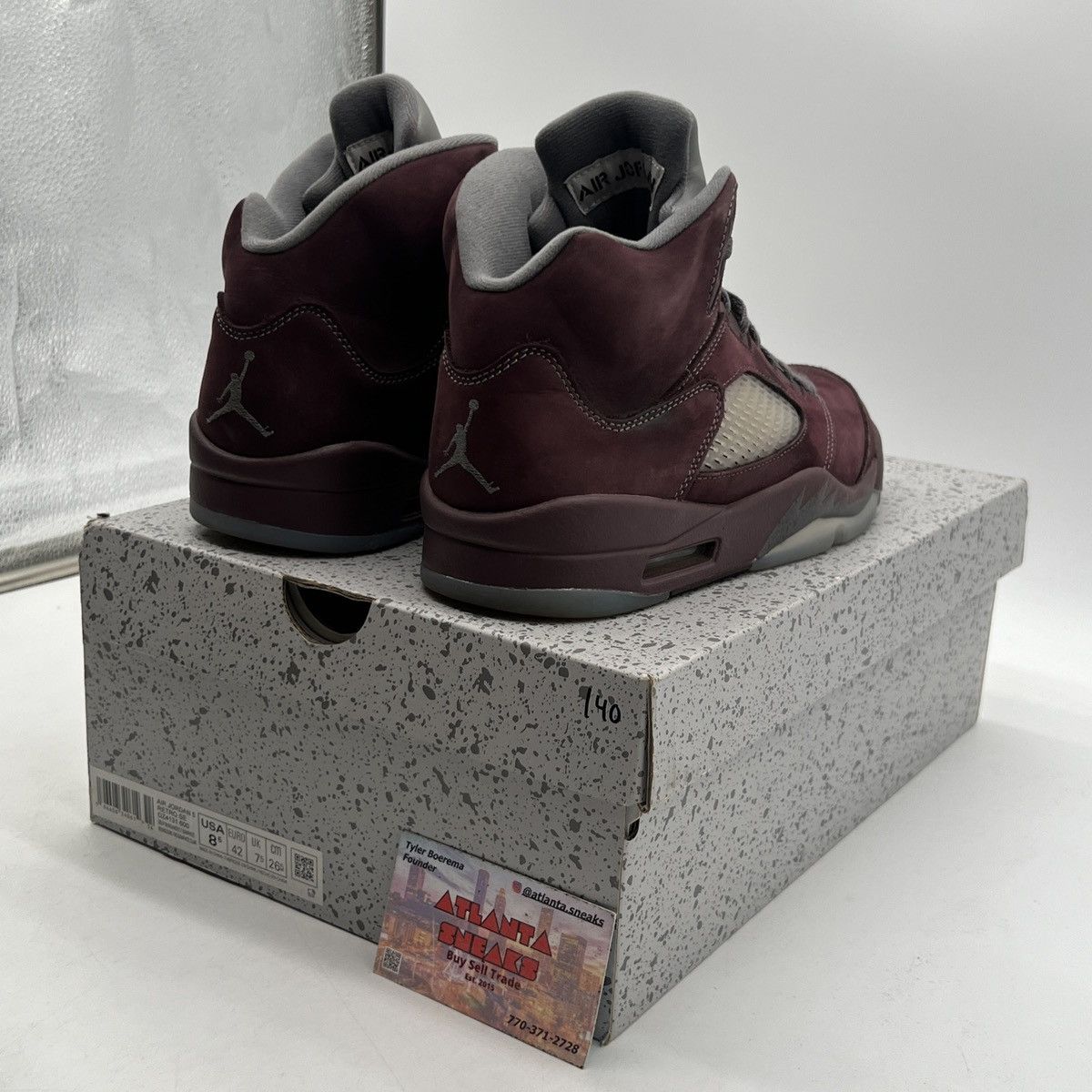 Jordan Brand Air Jordan 5 burgundy Size US 8.5 / EU 41-42 - 5 Thumbnail