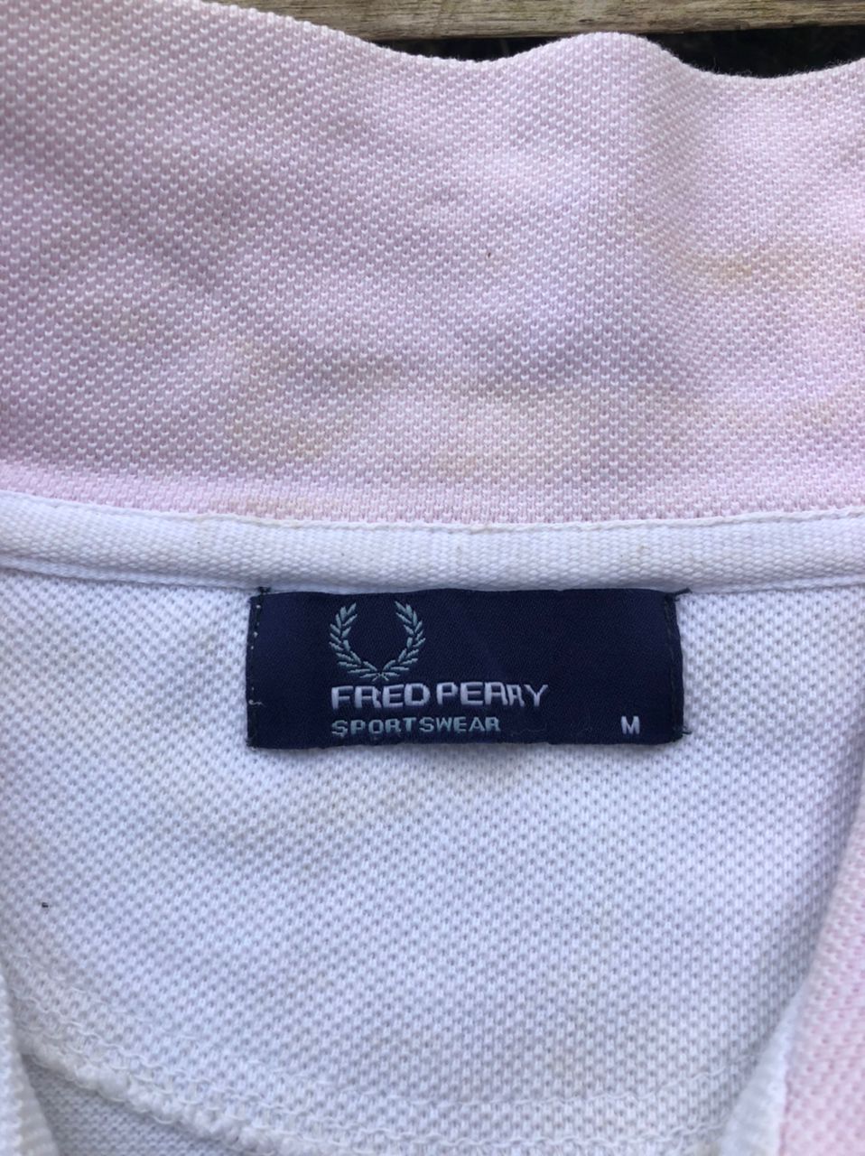 Fred Perry × Vintage Vintage Fred Perry Striped SpellOut Sweatshirt Size US M / EU 48-50 / 2 - 3 Thumbnail