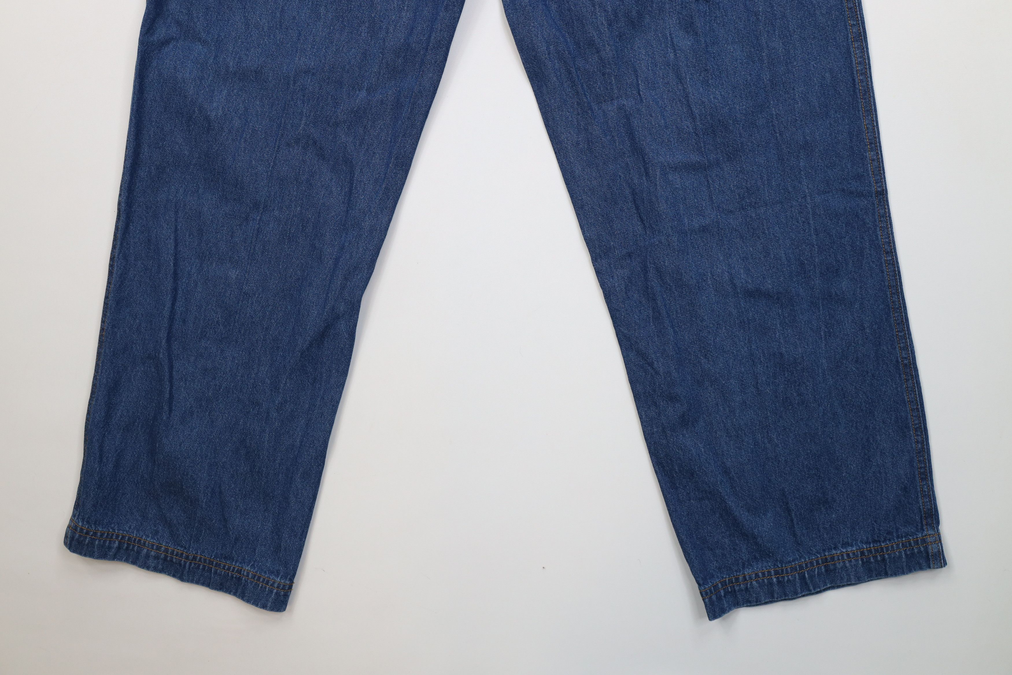 Vintage Deadstock Vintage 90s Y2K Babydoll Denim Jeans Blue Cotton Size 32" / US 10 / IT 46 - 11 Thumbnail