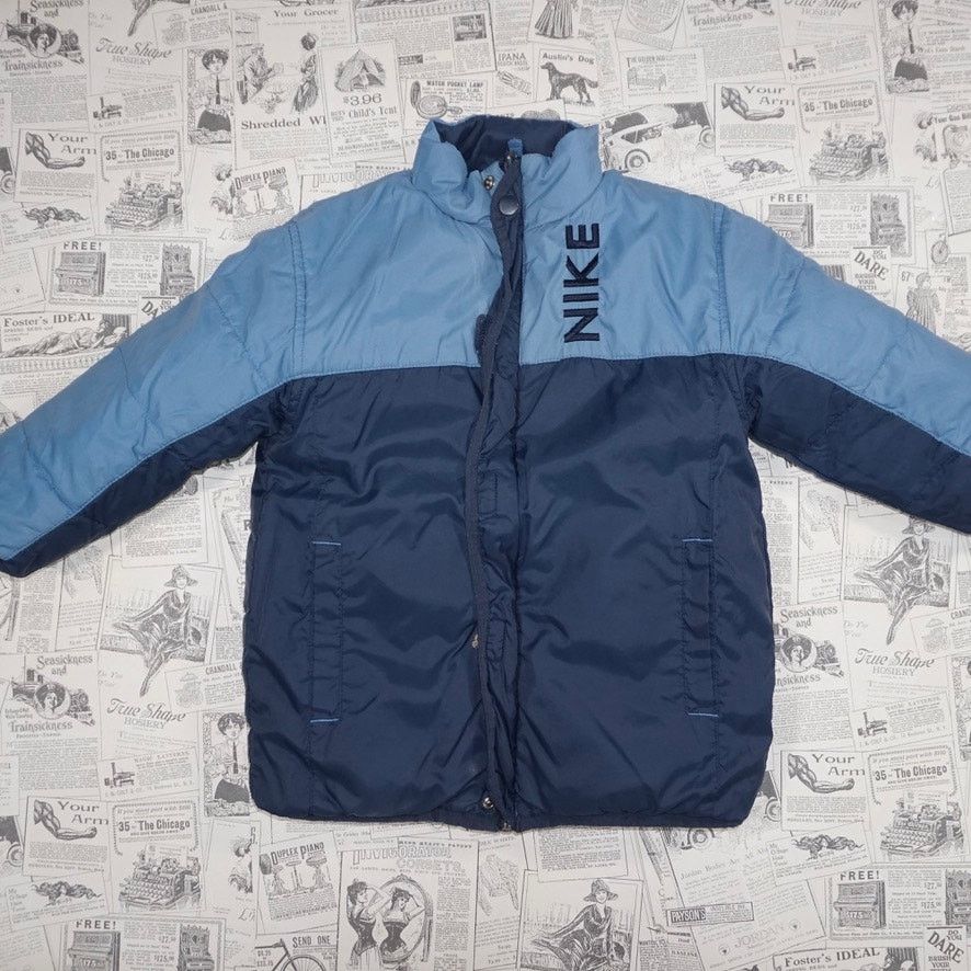 Nike 4 - Vintage Y2K nike zip up 2000s puffer jacket reversible Size S / US 4 / IT 40 - 3 Thumbnail
