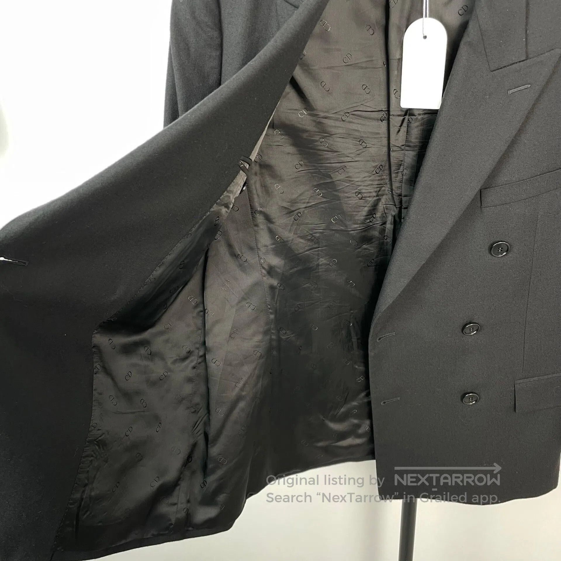Dior Dior Black Double Breasted Notched Lapel Suit Jacket| Size US S / EU 44-46 / 1 - 3 Thumbnail