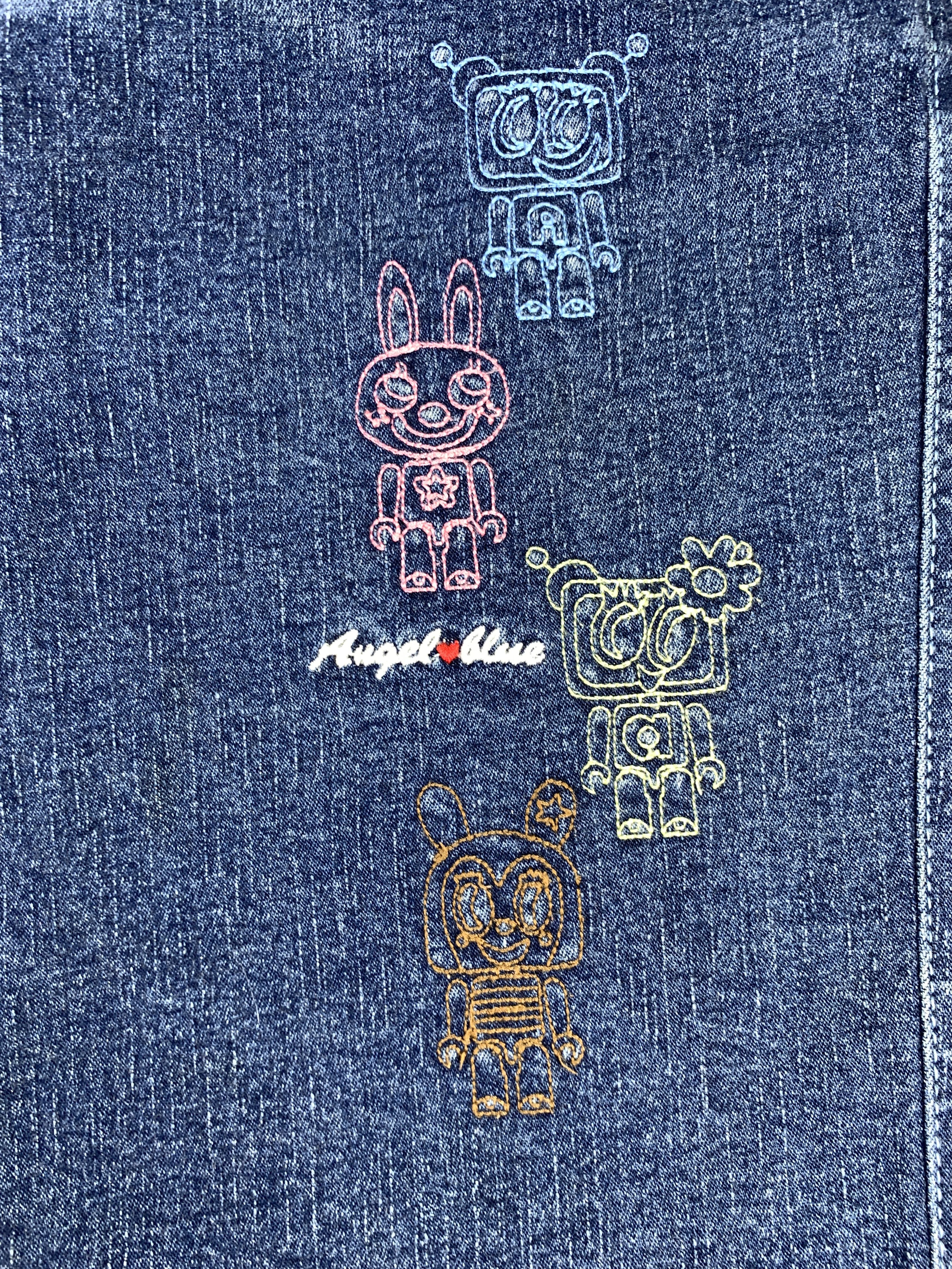 Angel Blue Angel Blue Dark Blue Embroidered Jorts (28) Size 28" / US 6 / IT 42 - 5 Thumbnail