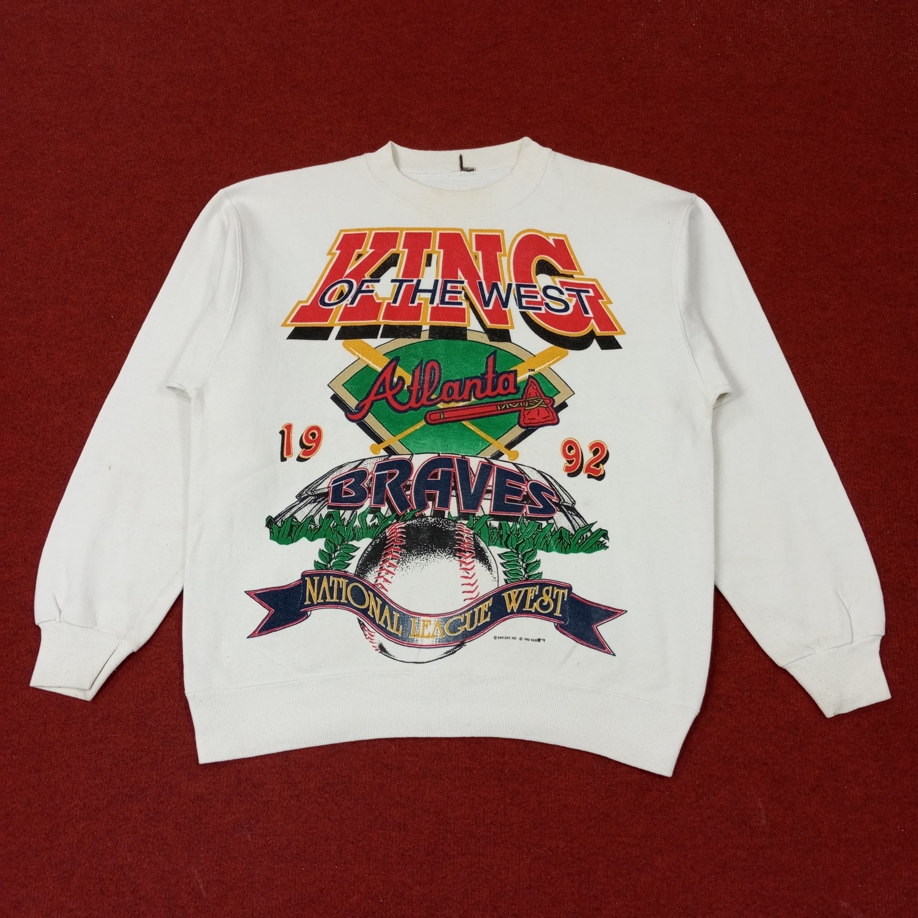 MLB Atlanta Braves MLB Baseball Team Sweatshirt c255n7 Size US M / EU 48-50 / 2 - 1 Thumbnail