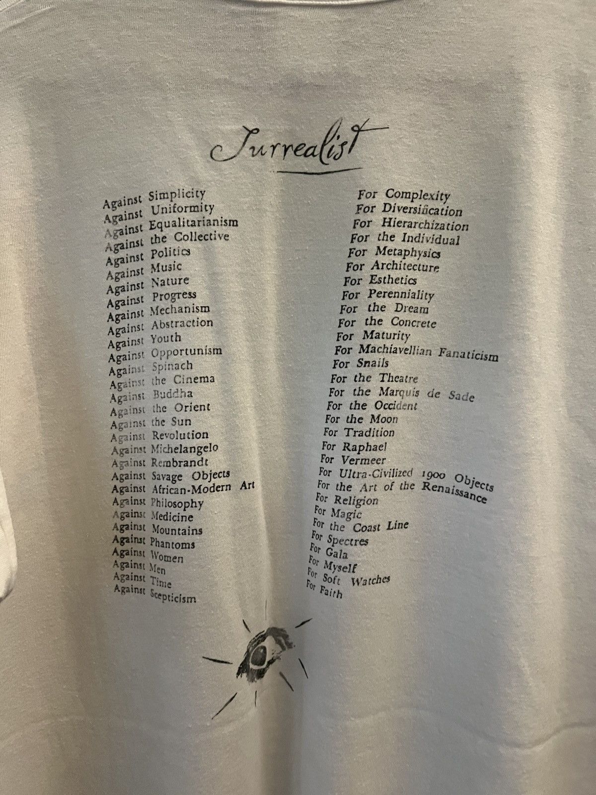 Band Tees × Japanese Brand × Vintage *SOLD* CLONES Salvador Dali Vintage Art T shirt Size US XL / EU 56 / 4 - 5 Thumbnail