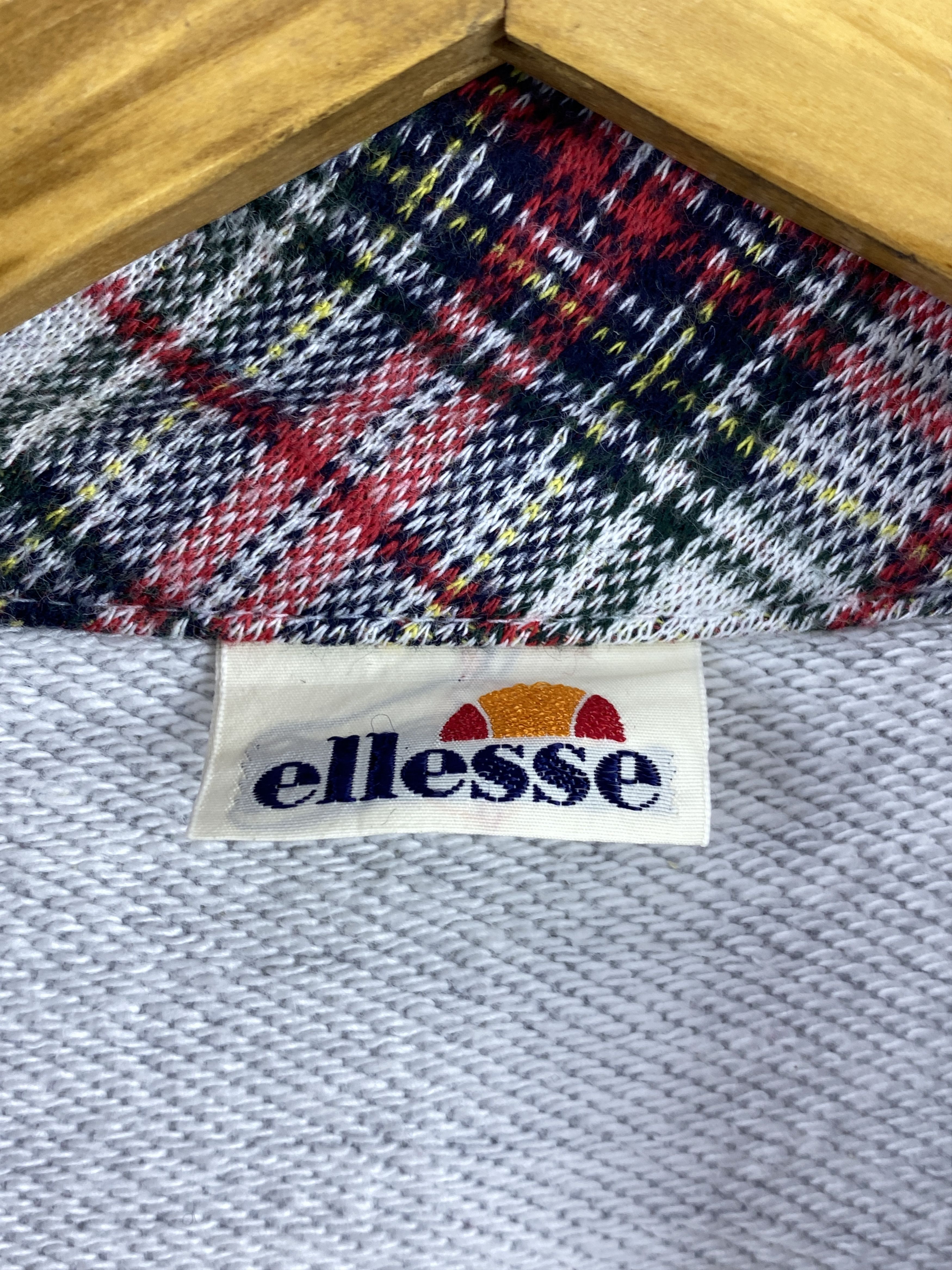 Ellesse Vintage 90s Ellesse Button Up Sweatshirt SH0493 Size L / US 10 / IT 46 - 5 Thumbnail