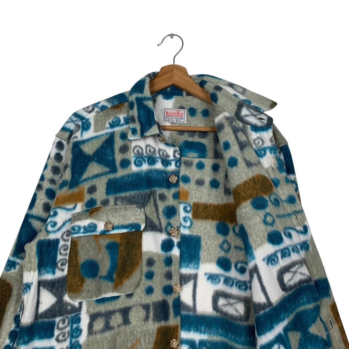 Flannel MACHOPE MIND Overprint Fleece Flannel #1600-C71 Size US M / EU 48-50 / 2 - 10 Thumbnail