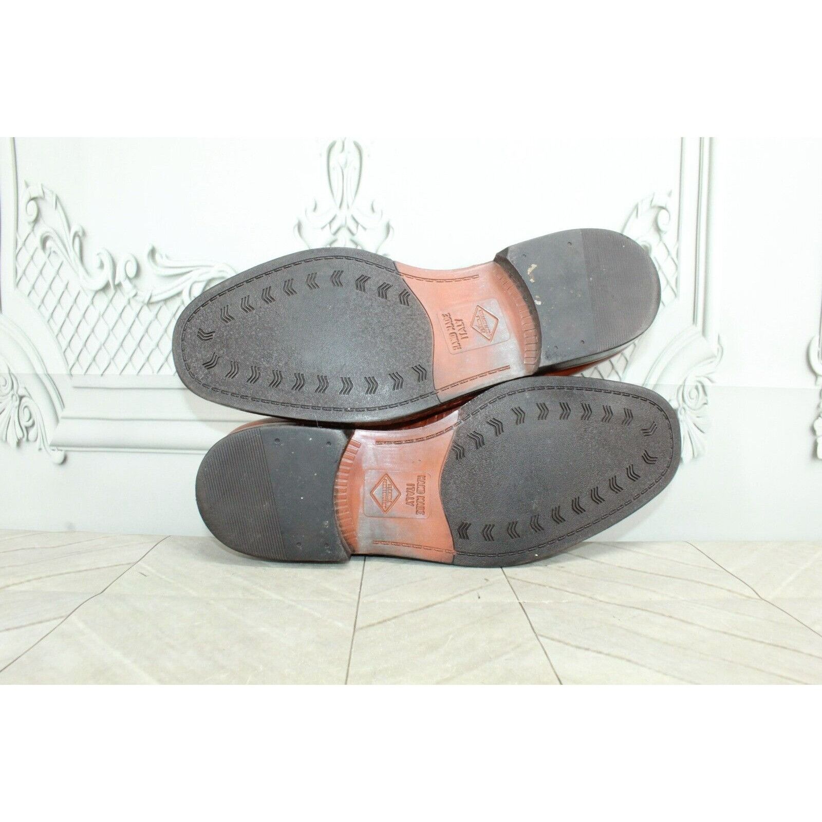 Leather × Stanley Blacker Stanley Blacker Men's Weave Cap Toe Dress Oxford Shoes Size US 10 / EU 43 - 9 Thumbnail