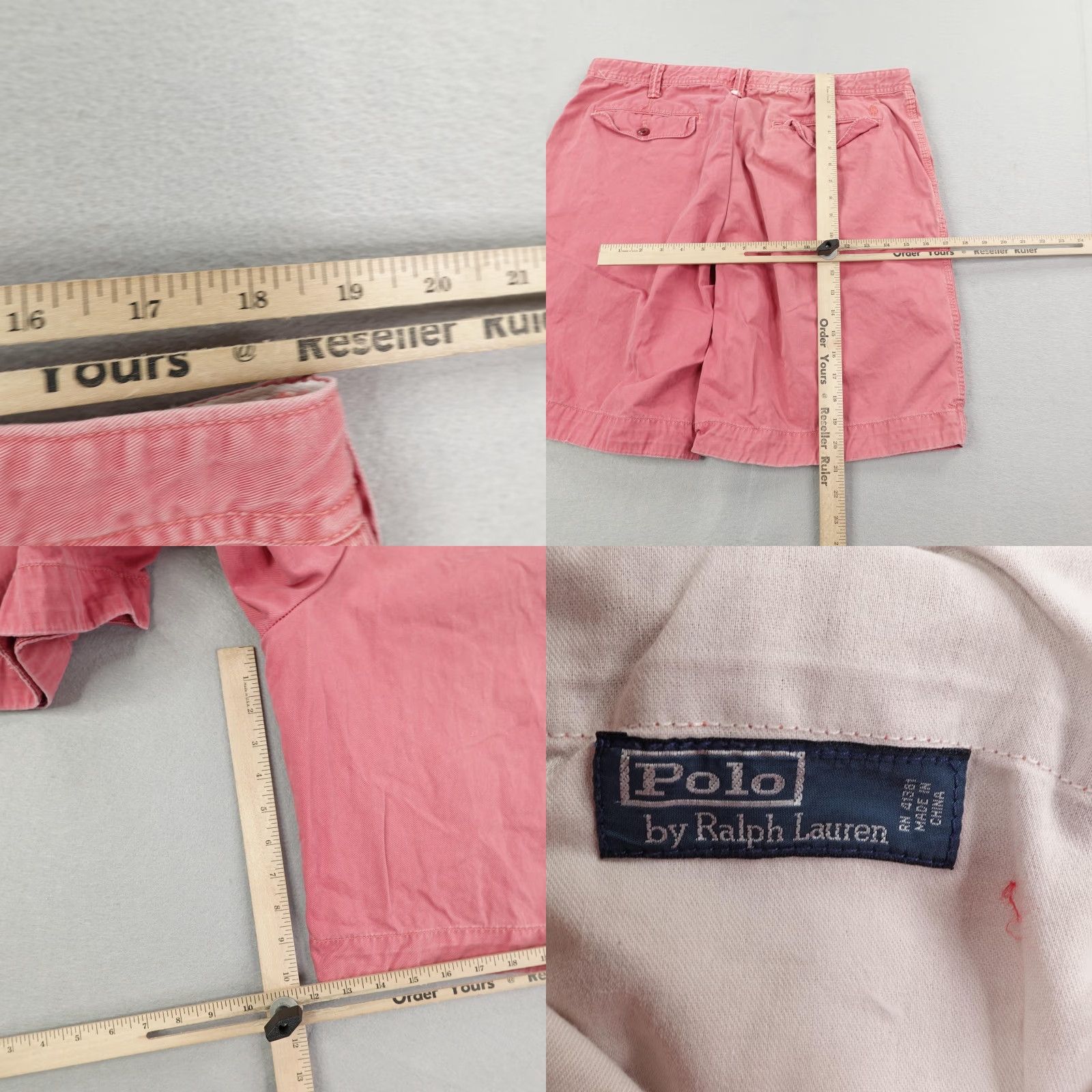 Polo Ralph Lauren VINTAGE Polo Ralph Lauren Shorts Mens 38 Pink Drawstring Chino Pony Utility Outdoor Casual 90s Mens Size US M / EU 48-50 / 2 - 8 Thumbnail