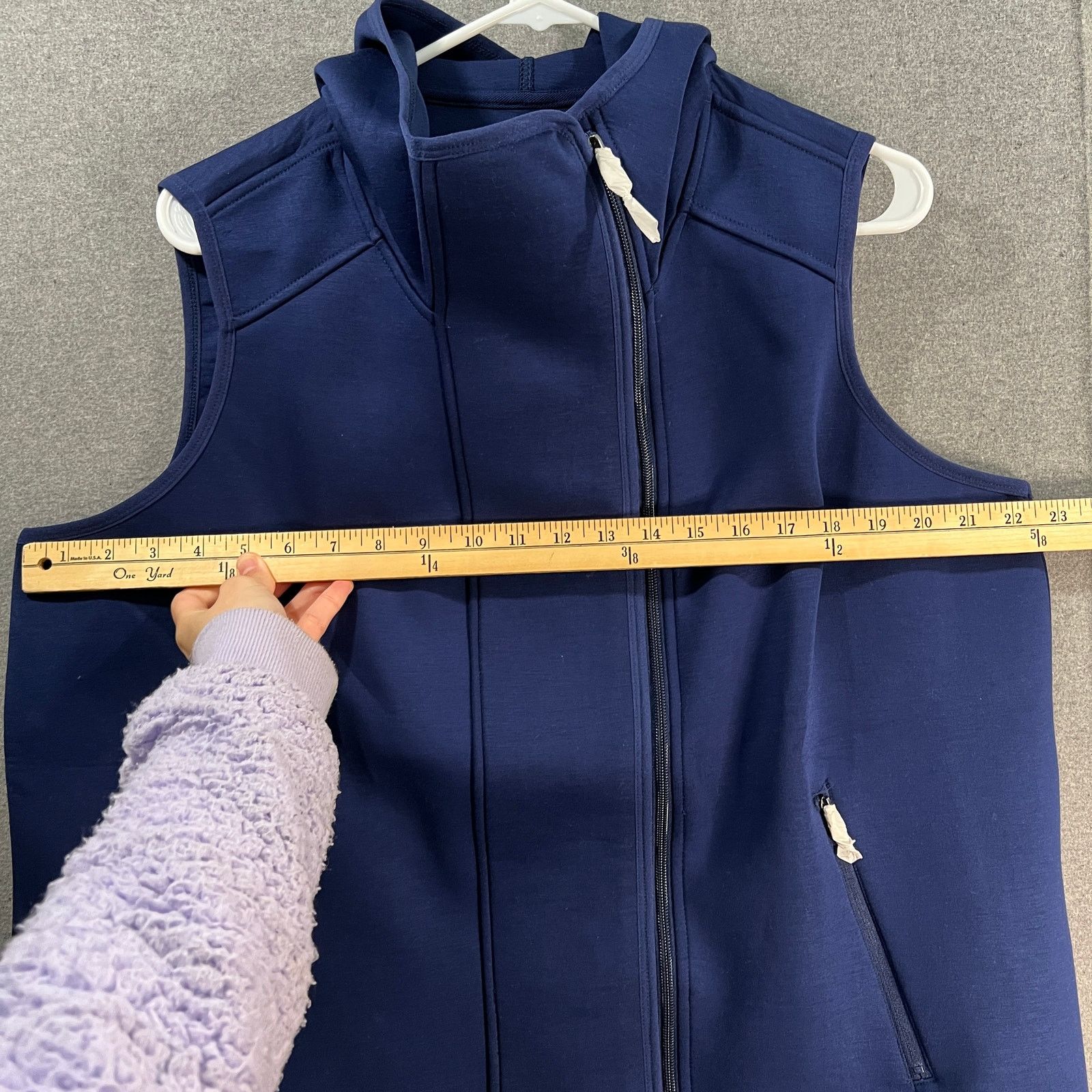 Other zuda Zip Front Hooded Scuba Knit Vest Navy Size X-Large Size XL / US 12-14 / IT 48-50 - 5 Thumbnail