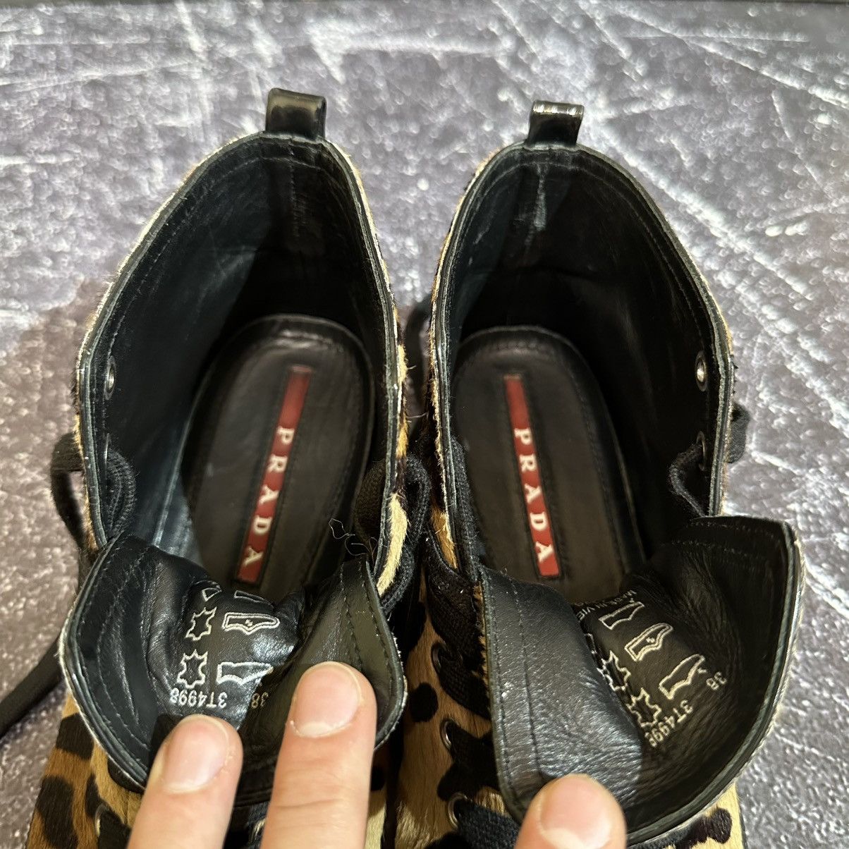 Prada PRADA Leopard Fur Women’s Sneakers size 38 8 US Size US 8 / IT 38 - 18 Thumbnail